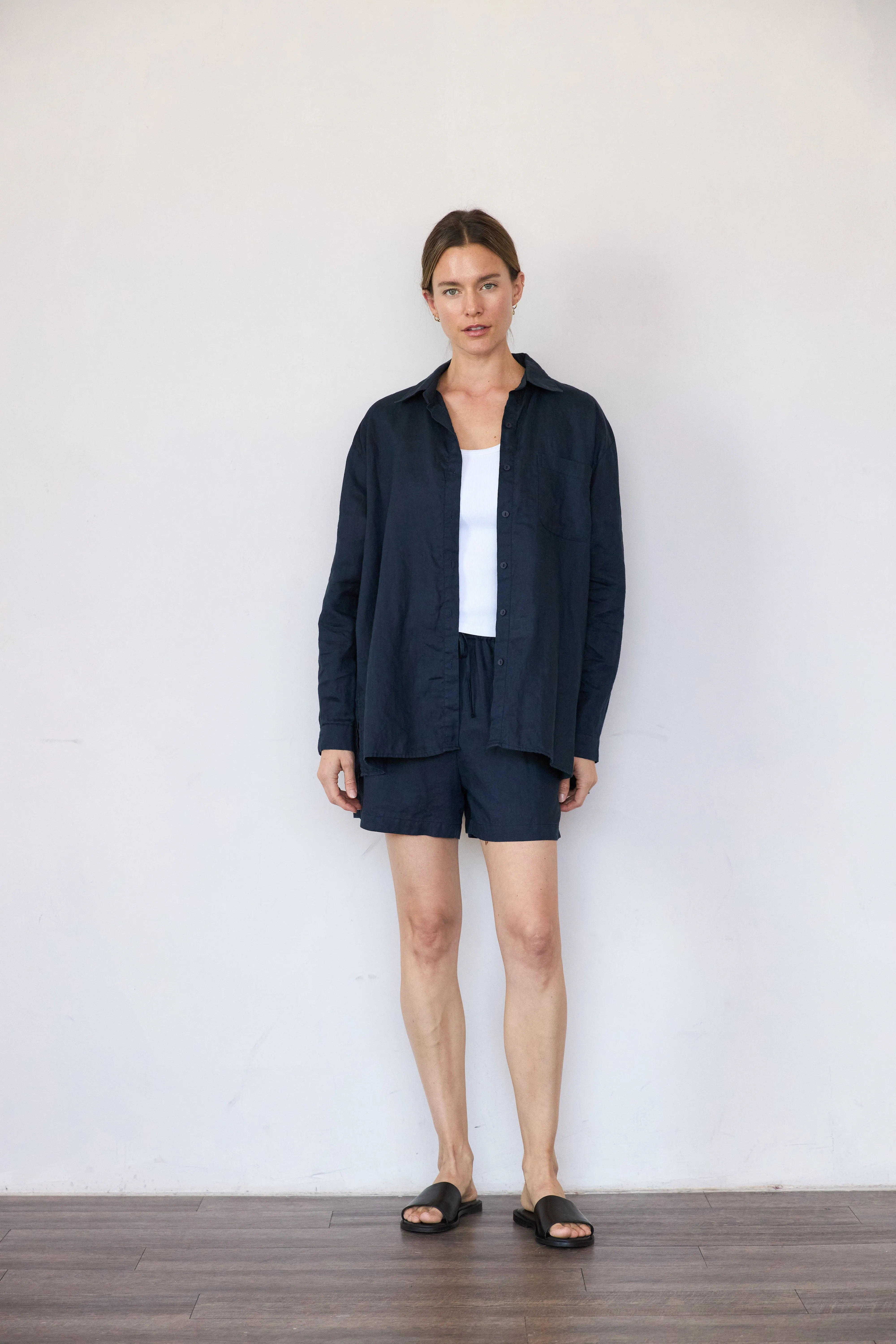 Oversized Linen Shirt sold by It is well L.A. product image thumbnail 4