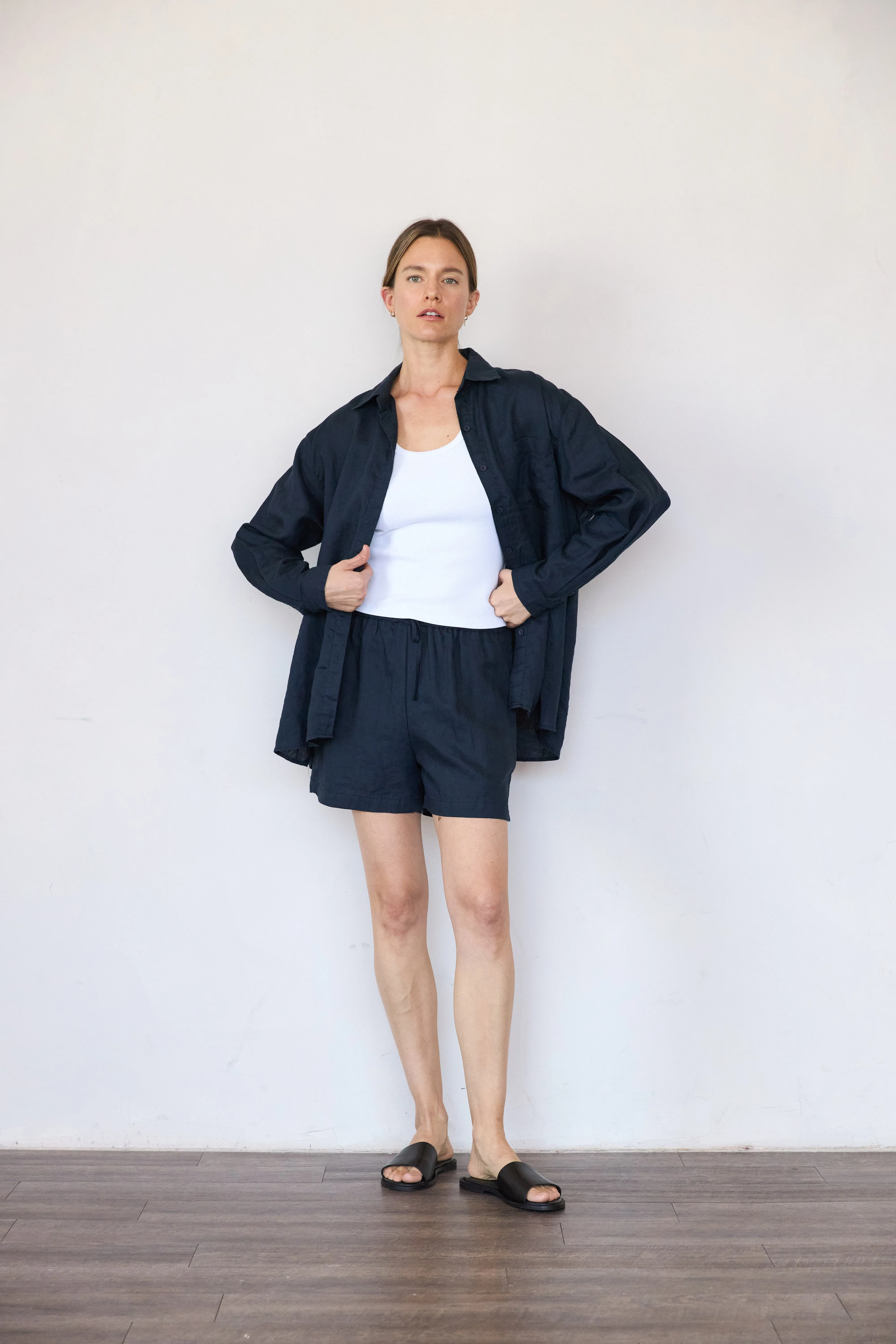Oversized Linen Shirt sold by It is well L.A. product image thumbnail 3