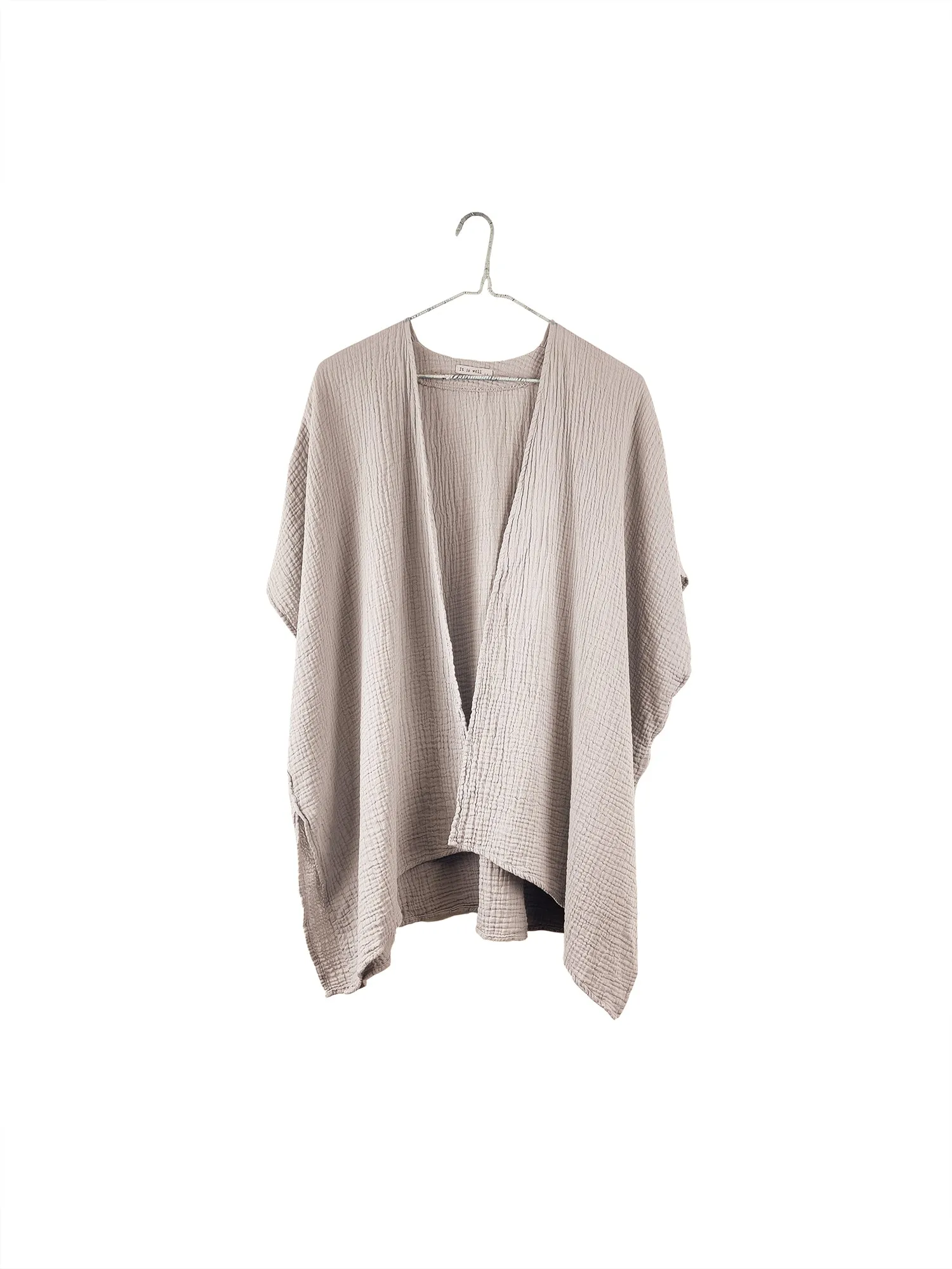 Organic Short Sleeve Gauze Cardigan sold by It is well L.A. product image thumbnail 3
