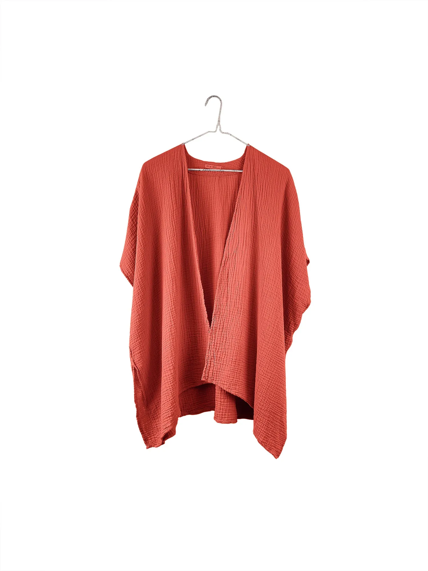 Organic Short Sleeve Gauze Cardigan sold by It is well L.A. product image thumbnail 5