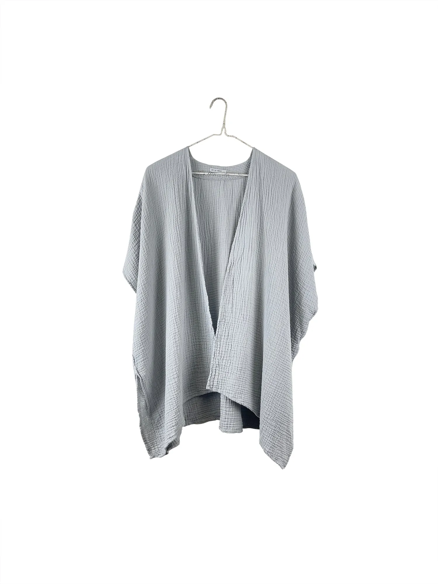 Organic Short Sleeve Gauze Cardigan sold by It is well L.A. product image thumbnail 4