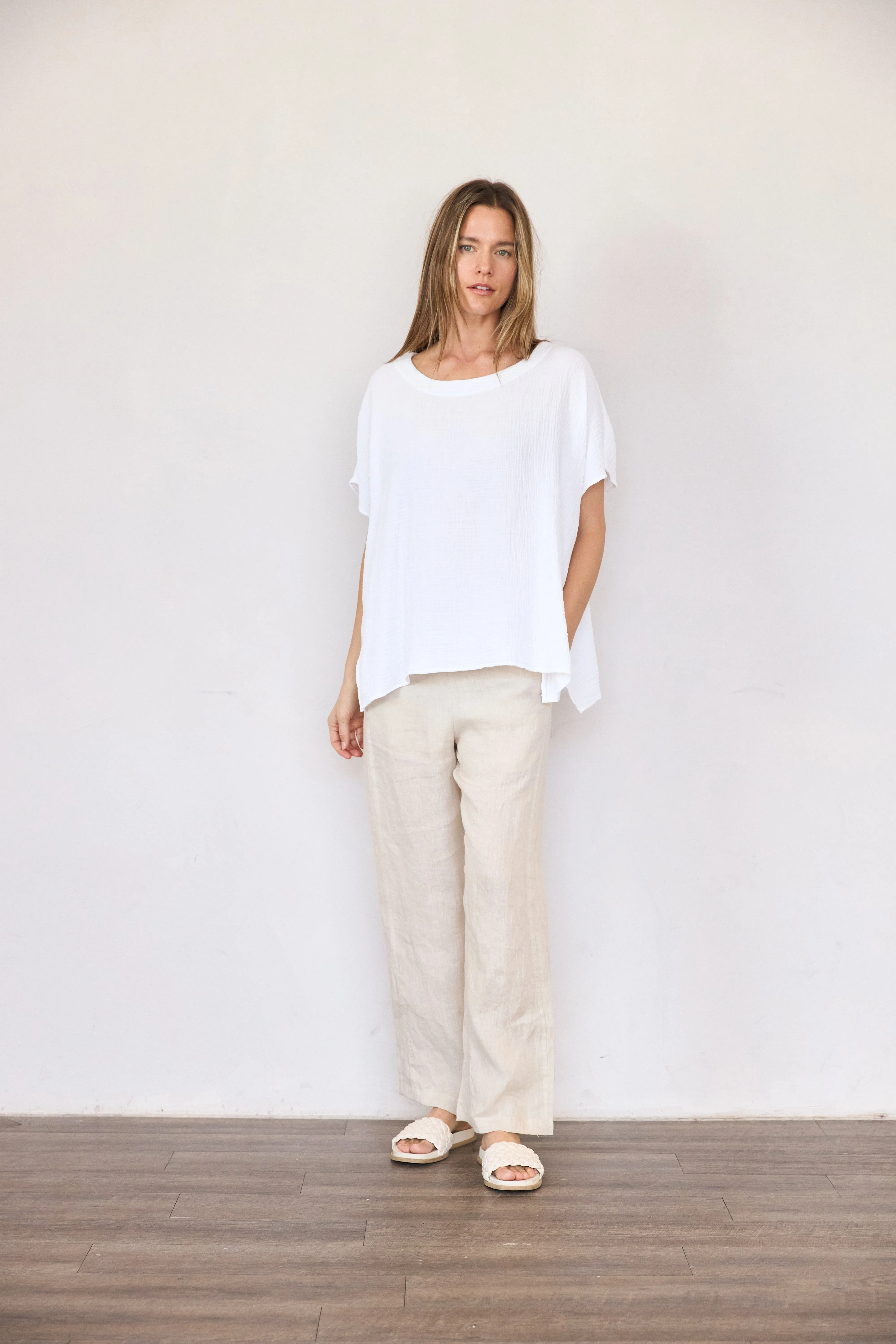 Organic Gauze Poncho sold by It is well L.A.