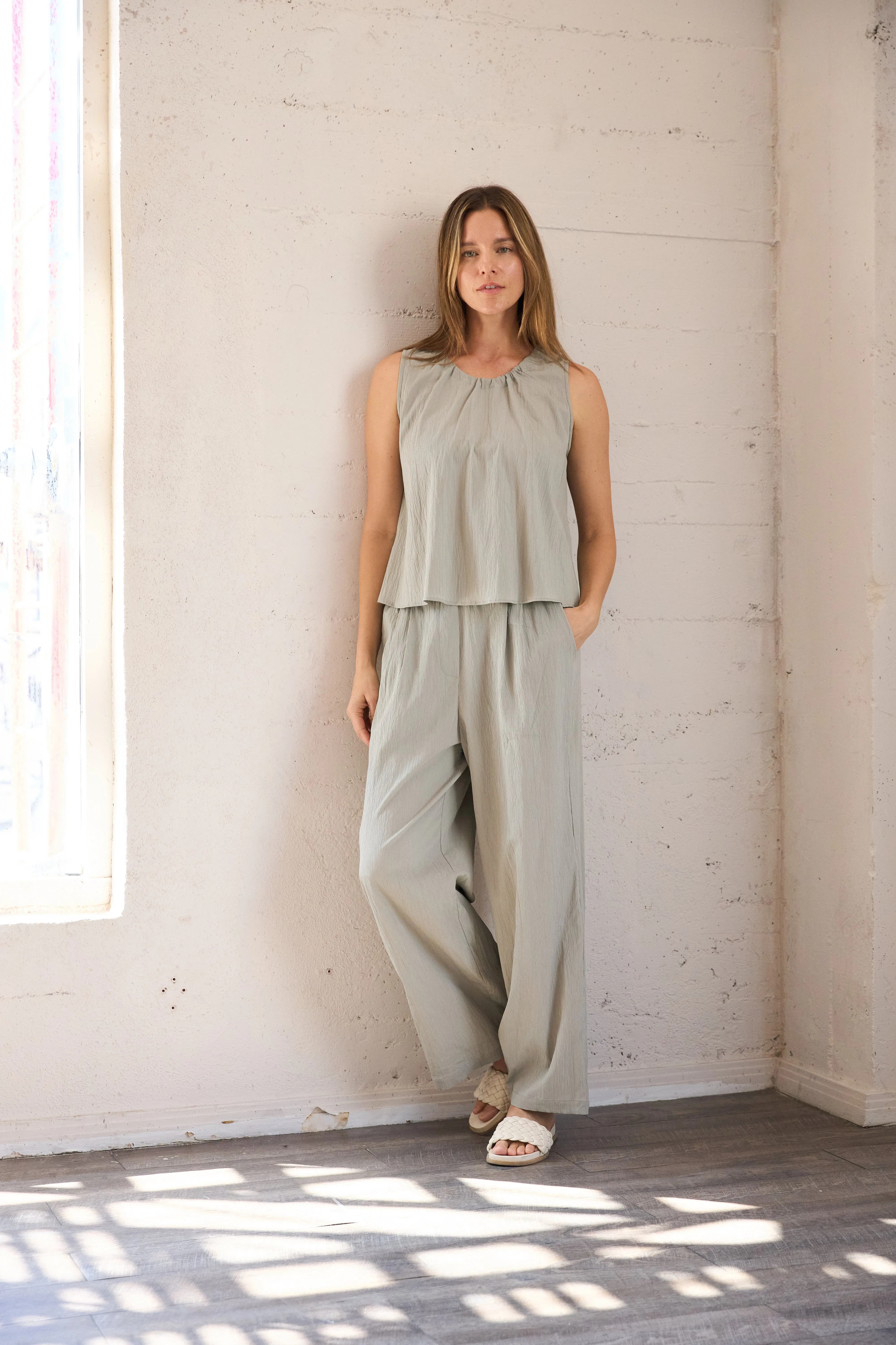 Pleated Full Pant sold by It is well L.A. product image thumbnail 2