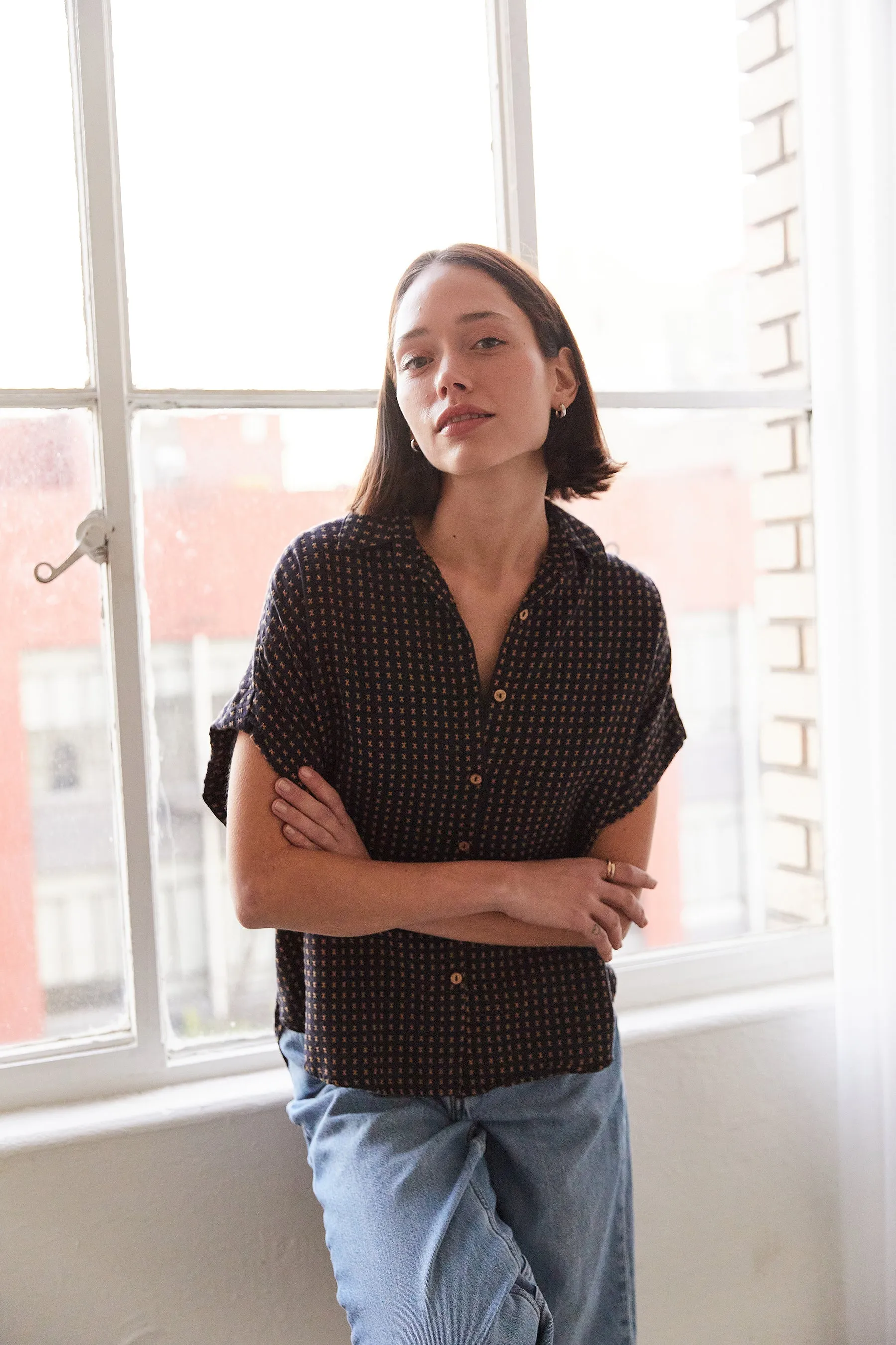 Dobby Button Down Shirt sold by It is well L.A.