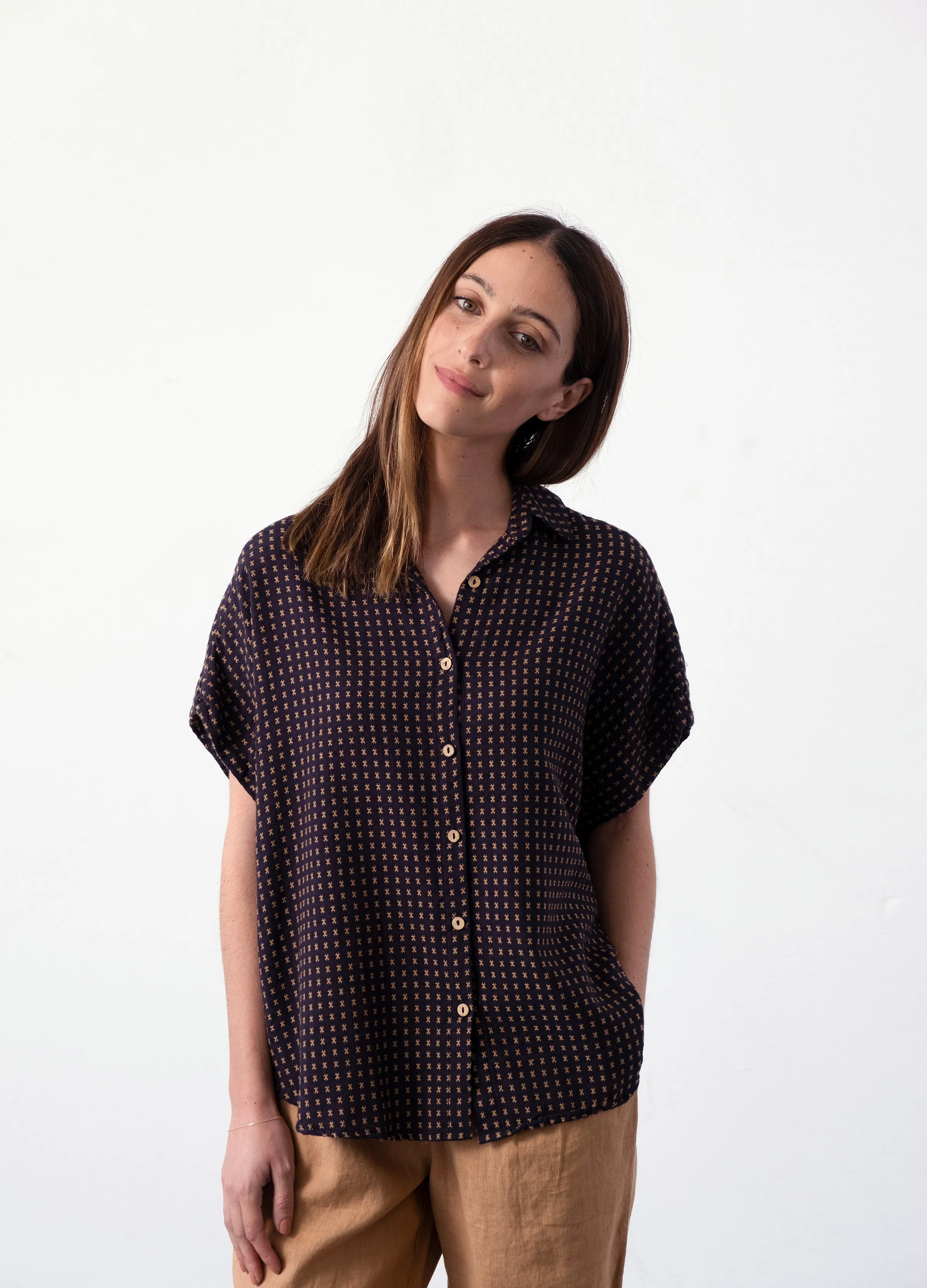 Dobby Button Down Shirt sold by It is well L.A. product image thumbnail 2