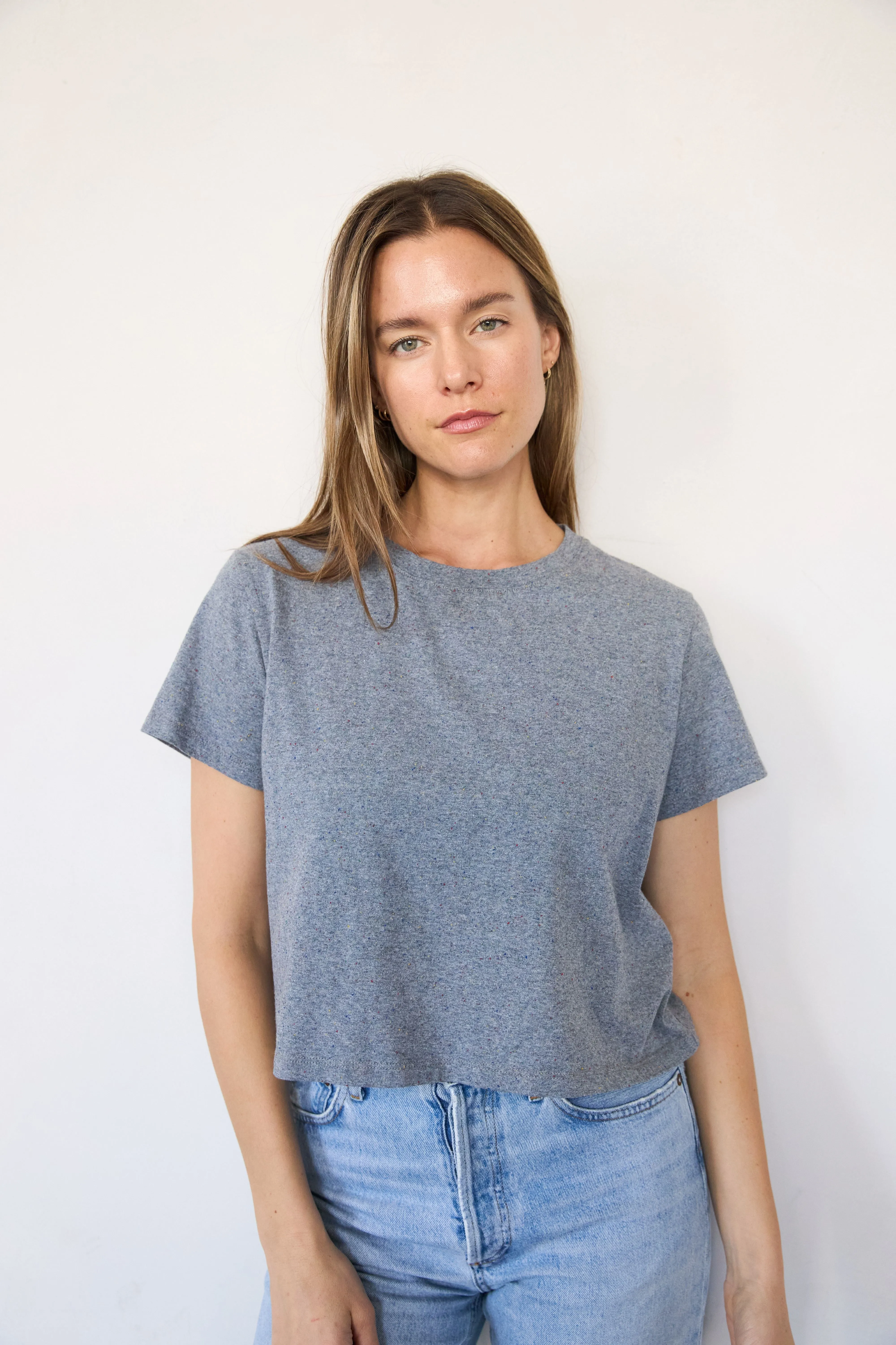 Speckle Crop Tee sold by It is well L.A.