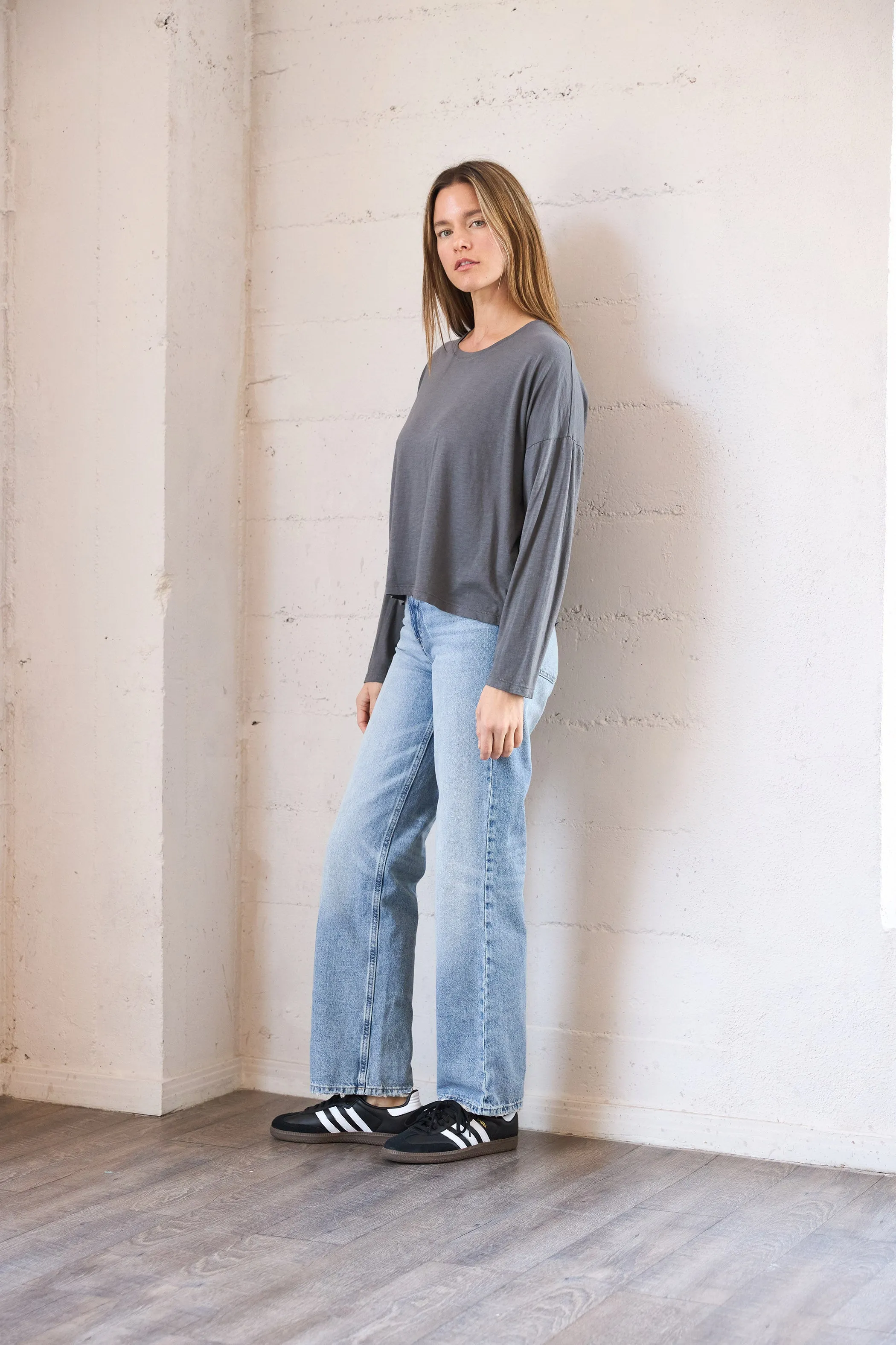 Long Sleeve Relaxed Tee sold by It is well L.A. product image thumbnail 3
