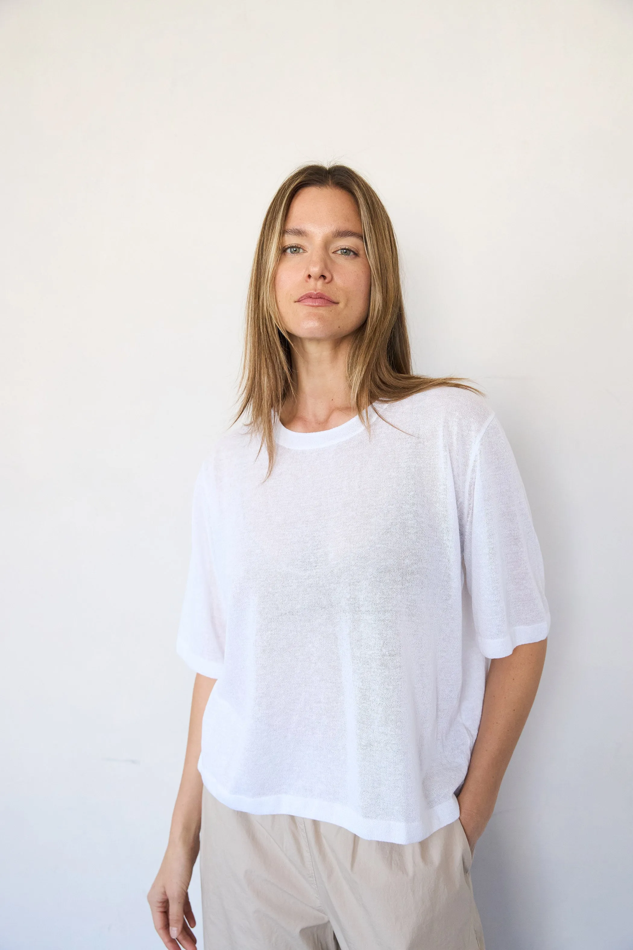 Lightweight Short Sleeve Sweater sold by It is well L.A. product image thumbnail 3
