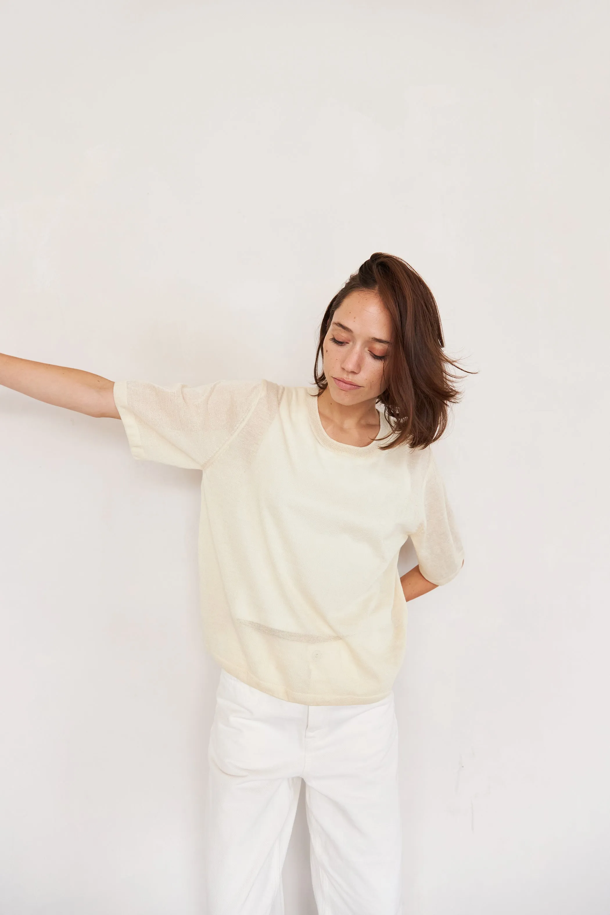 Lightweight Short Sleeve Sweater sold by It is well L.A. product image thumbnail 2
