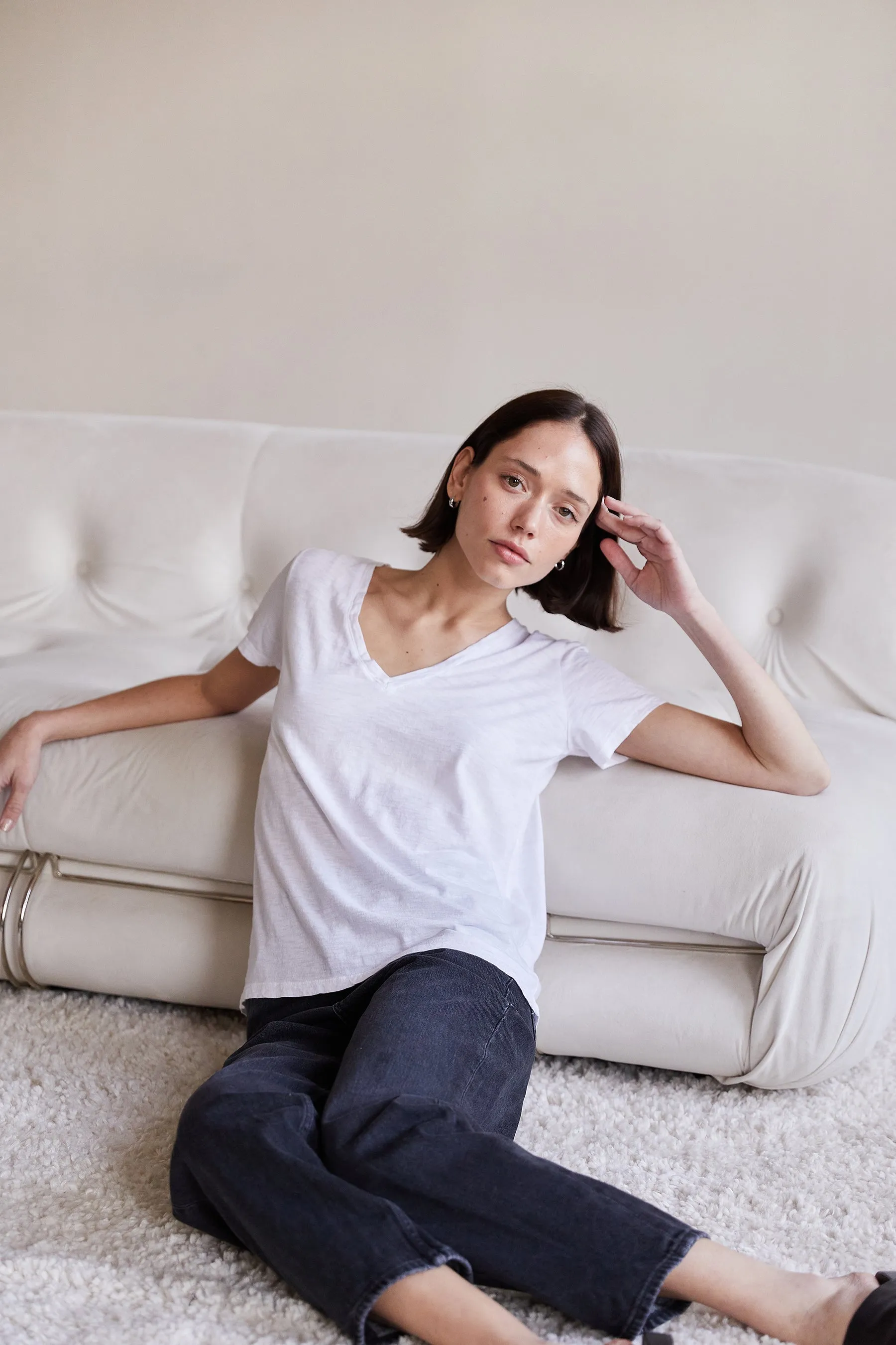 Everyday V-Neck T-Shirt sold by It is well L.A. product image thumbnail 2
