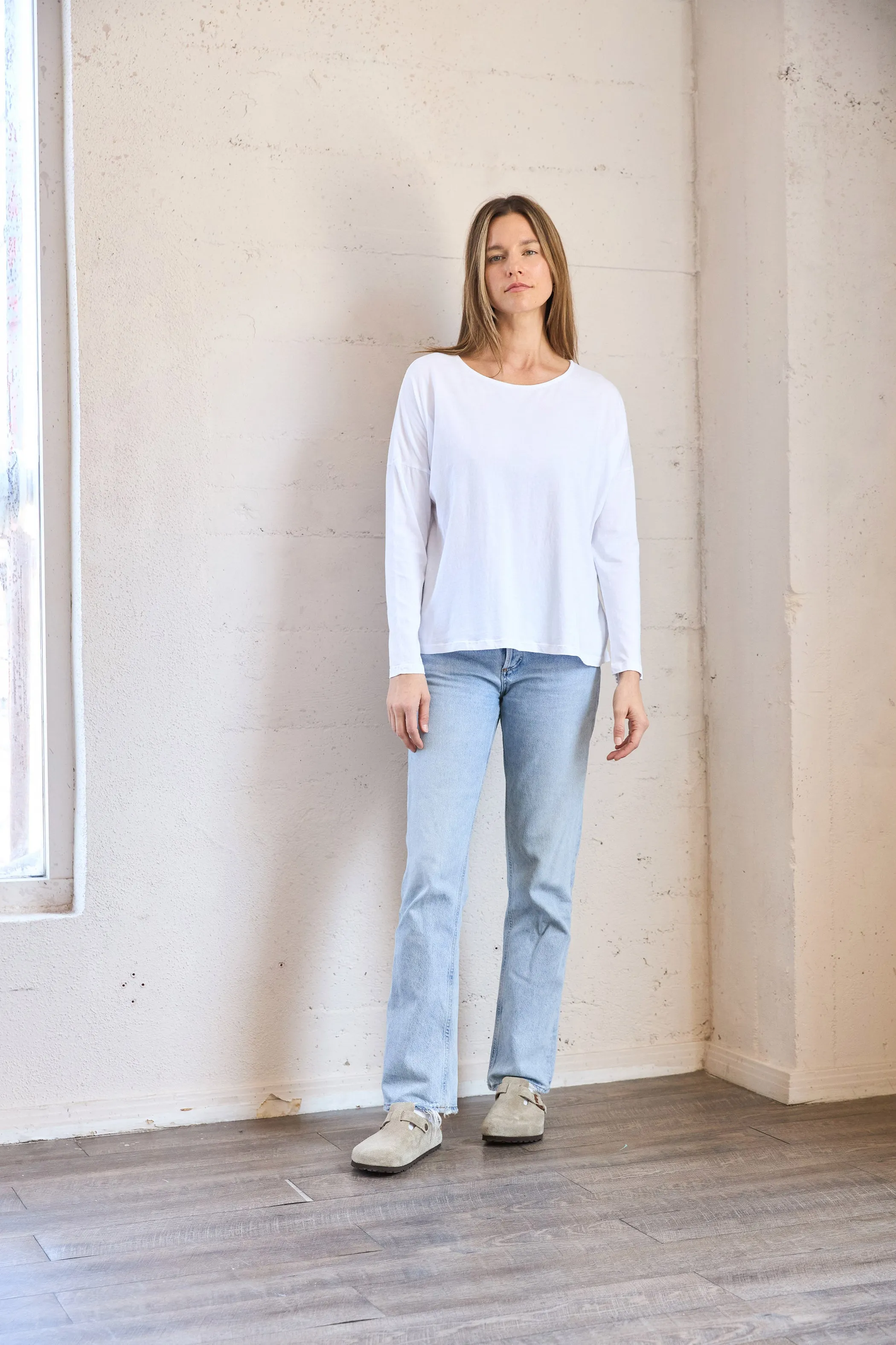 Organic Long Sleeve Boxy Tee sold by It is well L.A. product image thumbnail 2