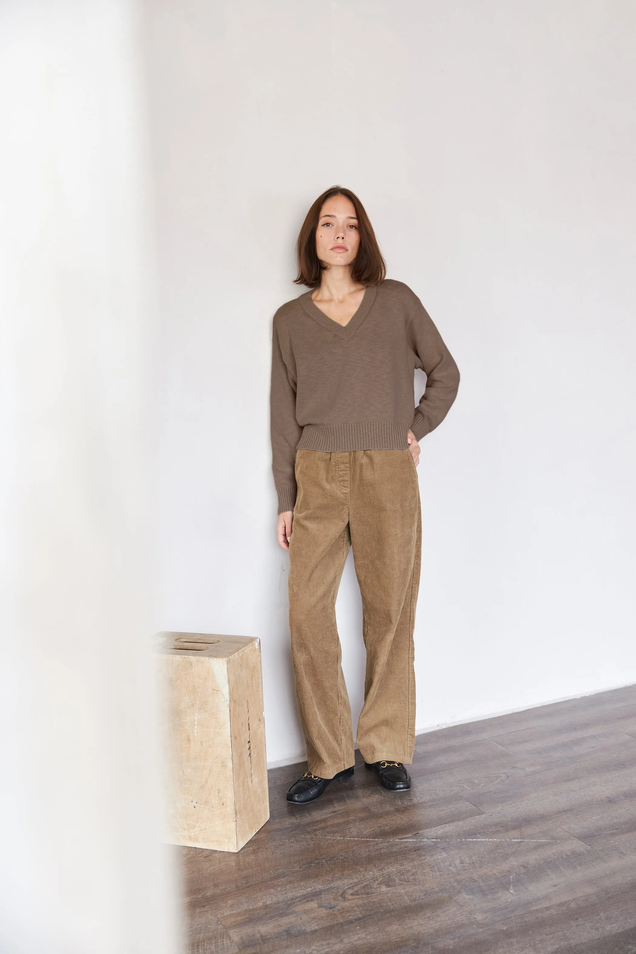 Crop V-Neck Sweater sold by It is well L.A. product image thumbnail 5