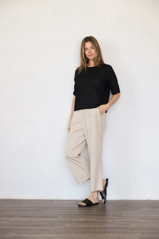 Organic Cotton Poplin Crop Pant sold by It is well L.A.