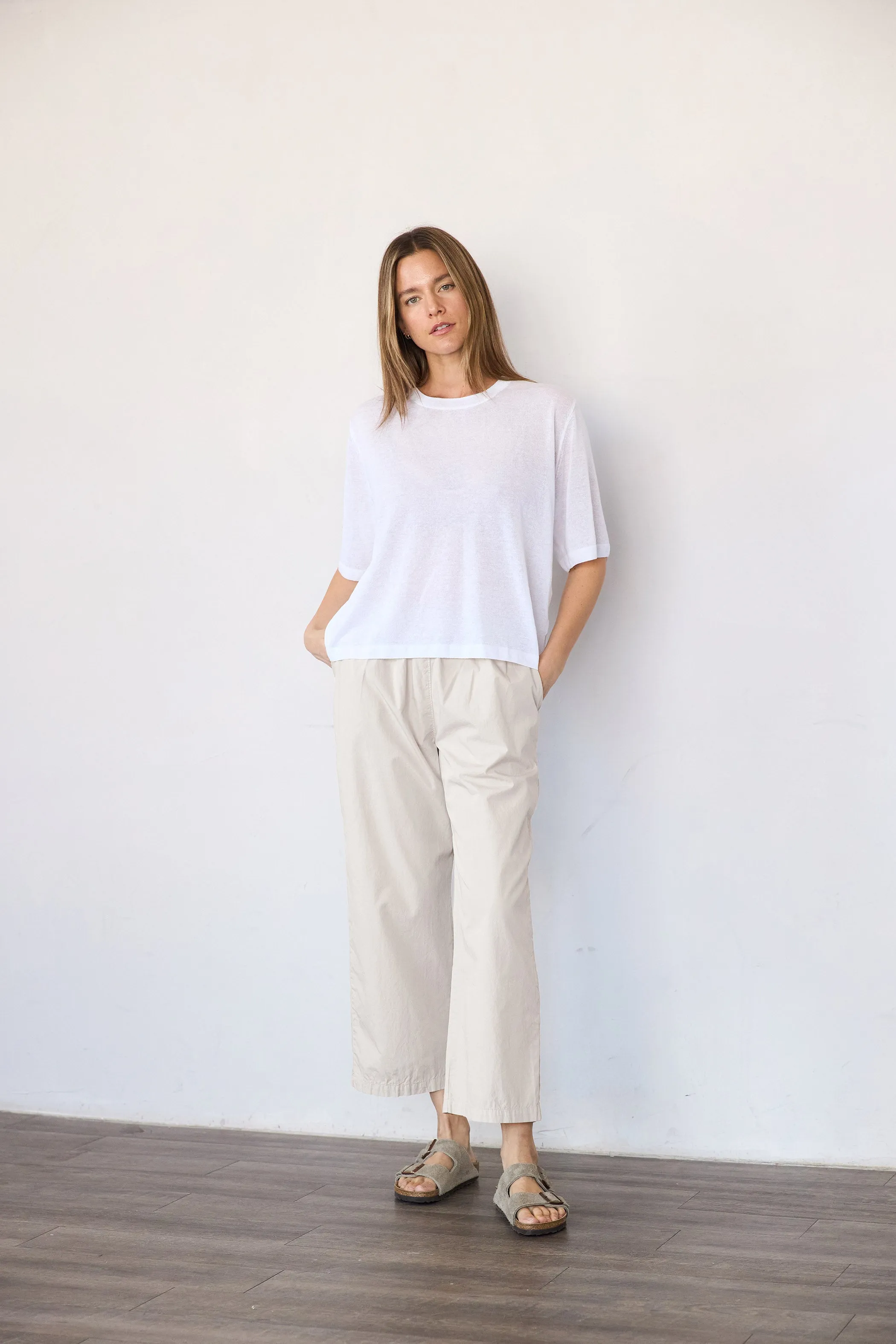 Organic Cotton Poplin Crop Pant sold by It is well L.A. product image thumbnail 2