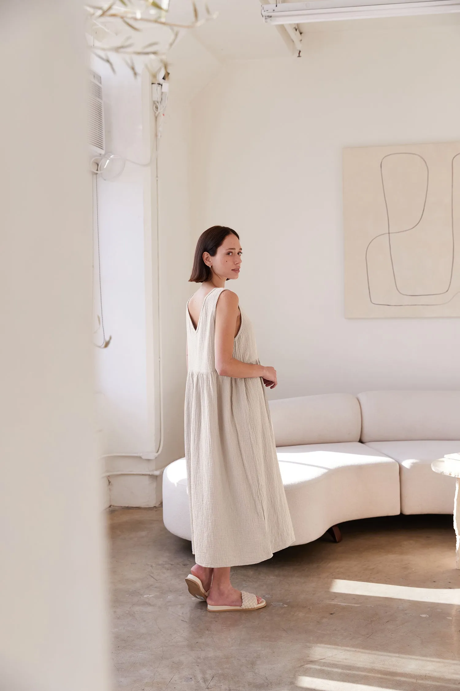 Organic Reversible Gauze Dress sold by It is well L.A. product image thumbnail 2