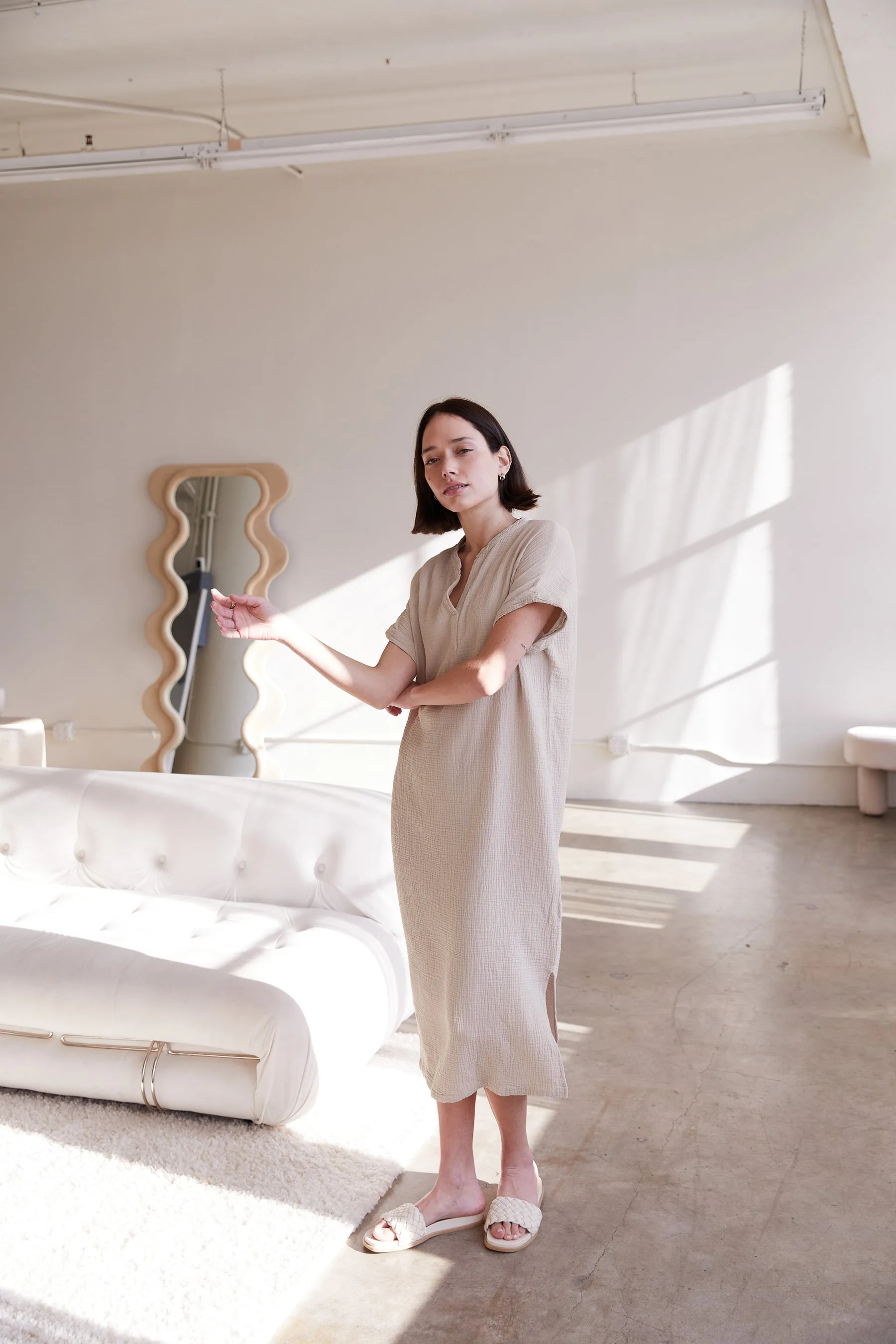 Organic Mandarin Gauze Dress sold by It is well L.A. product image thumbnail 3