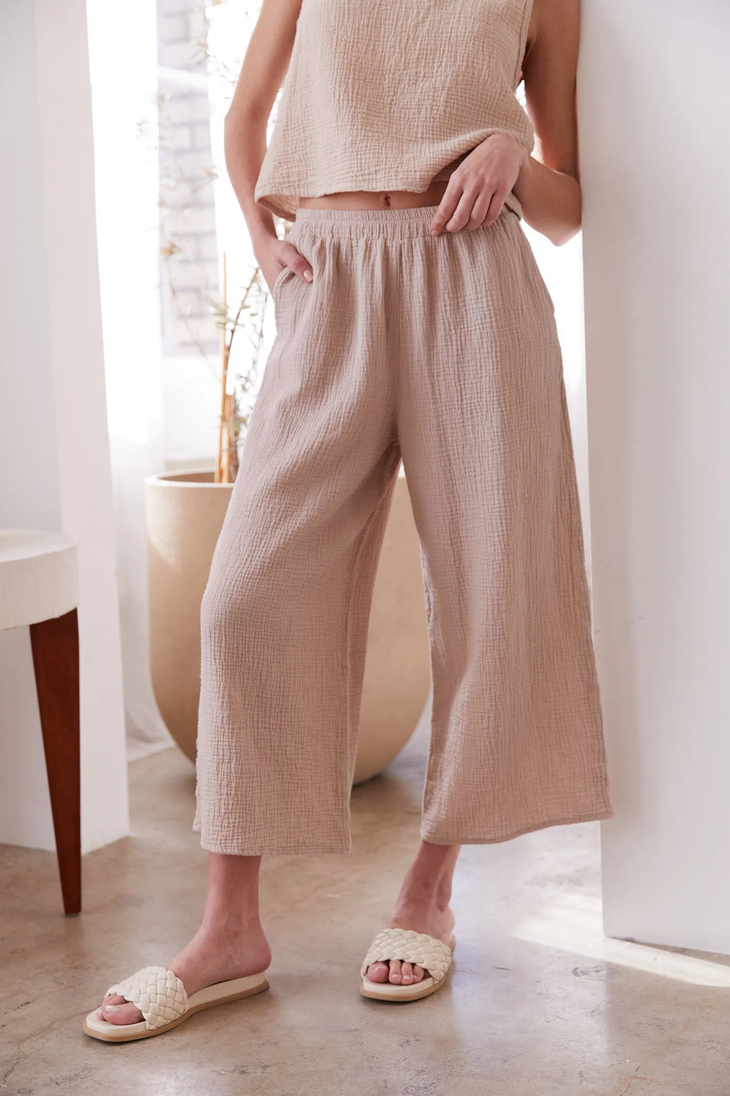 Organic Wide Gauze Pant sold by It is well L.A. product image thumbnail 2