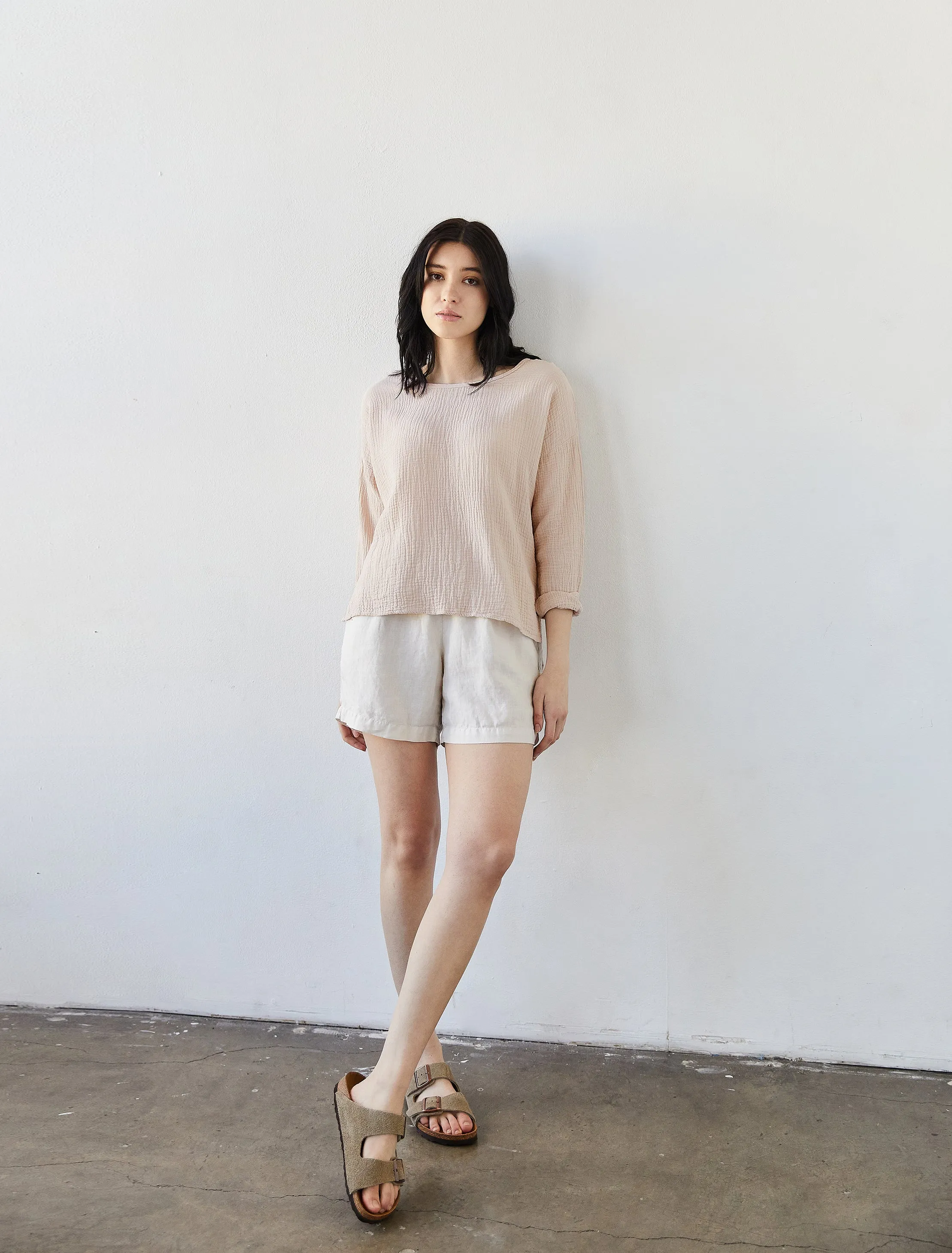 Organic Long Sleeve Gauze Top sold by It is well L.A. product image thumbnail 4