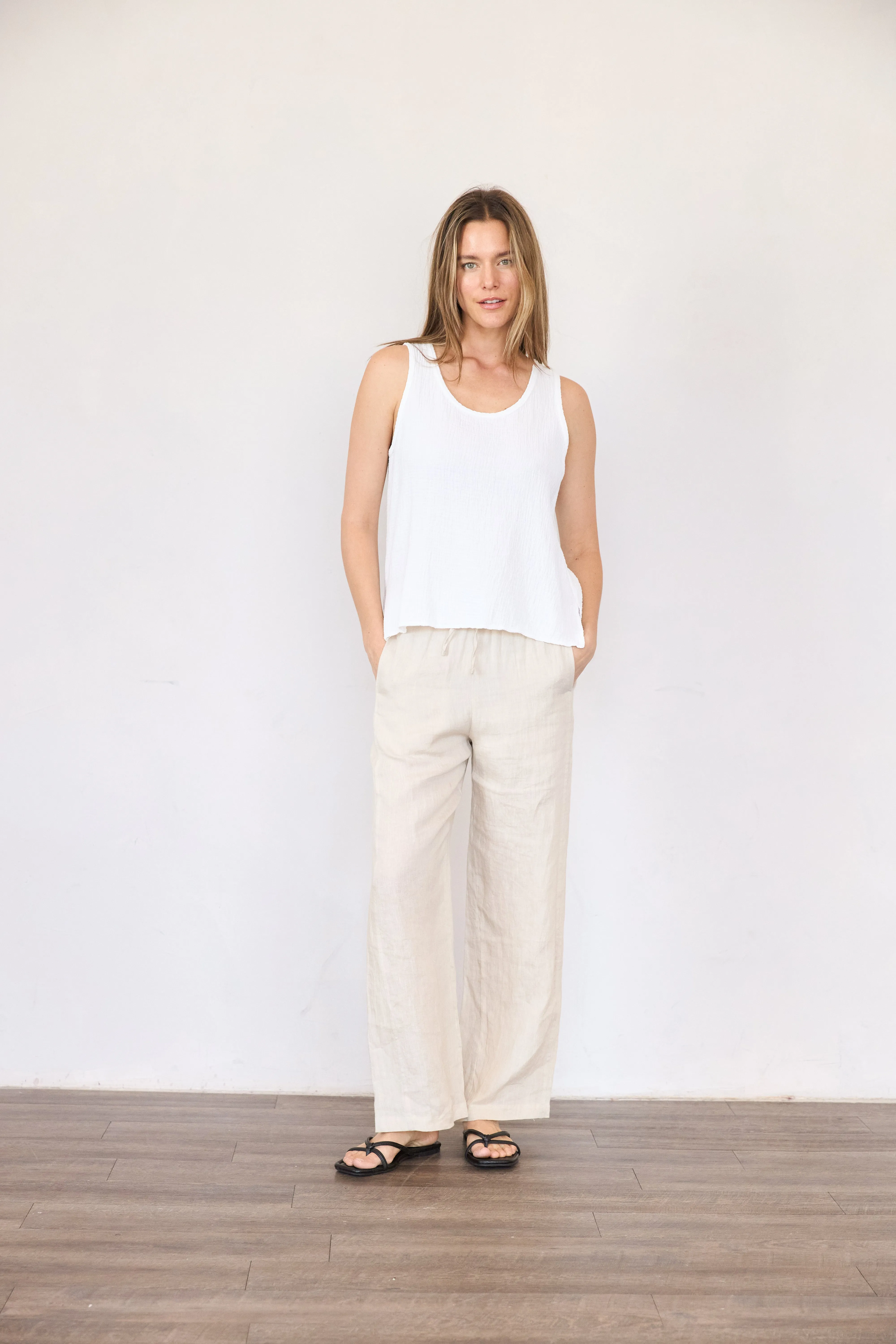 Organic Gauze Tank sold by It is well L.A.