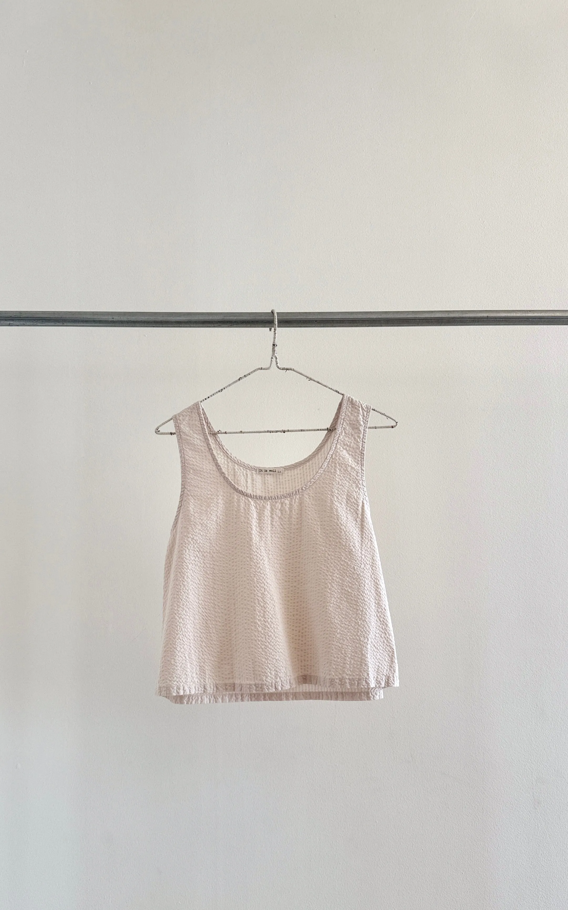 Seersucker Tank Top sold by It is well L.A. product image thumbnail 4