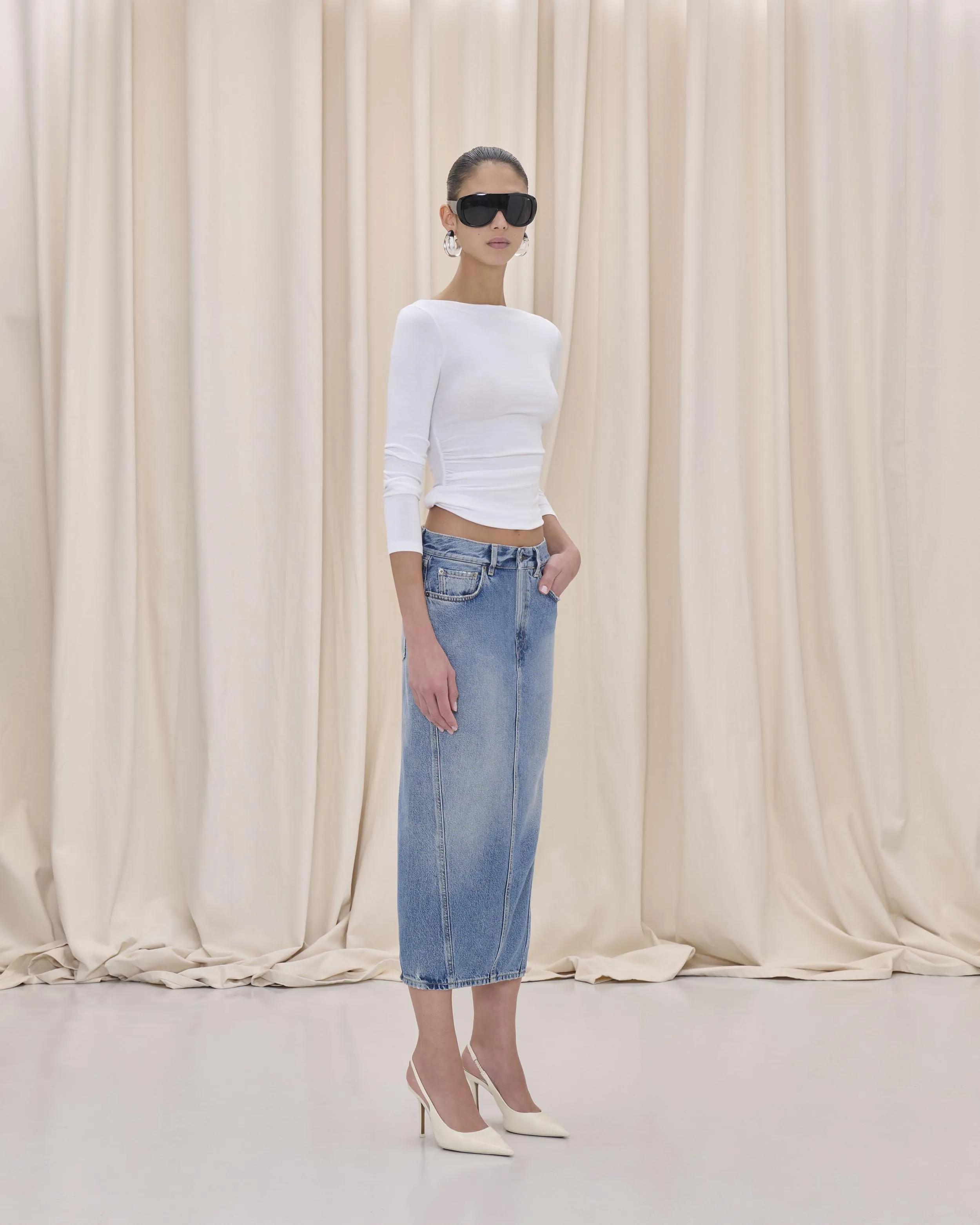 RICKA SKIRT // NORDIC BLUE sold by Haikure product image thumbnail 2
