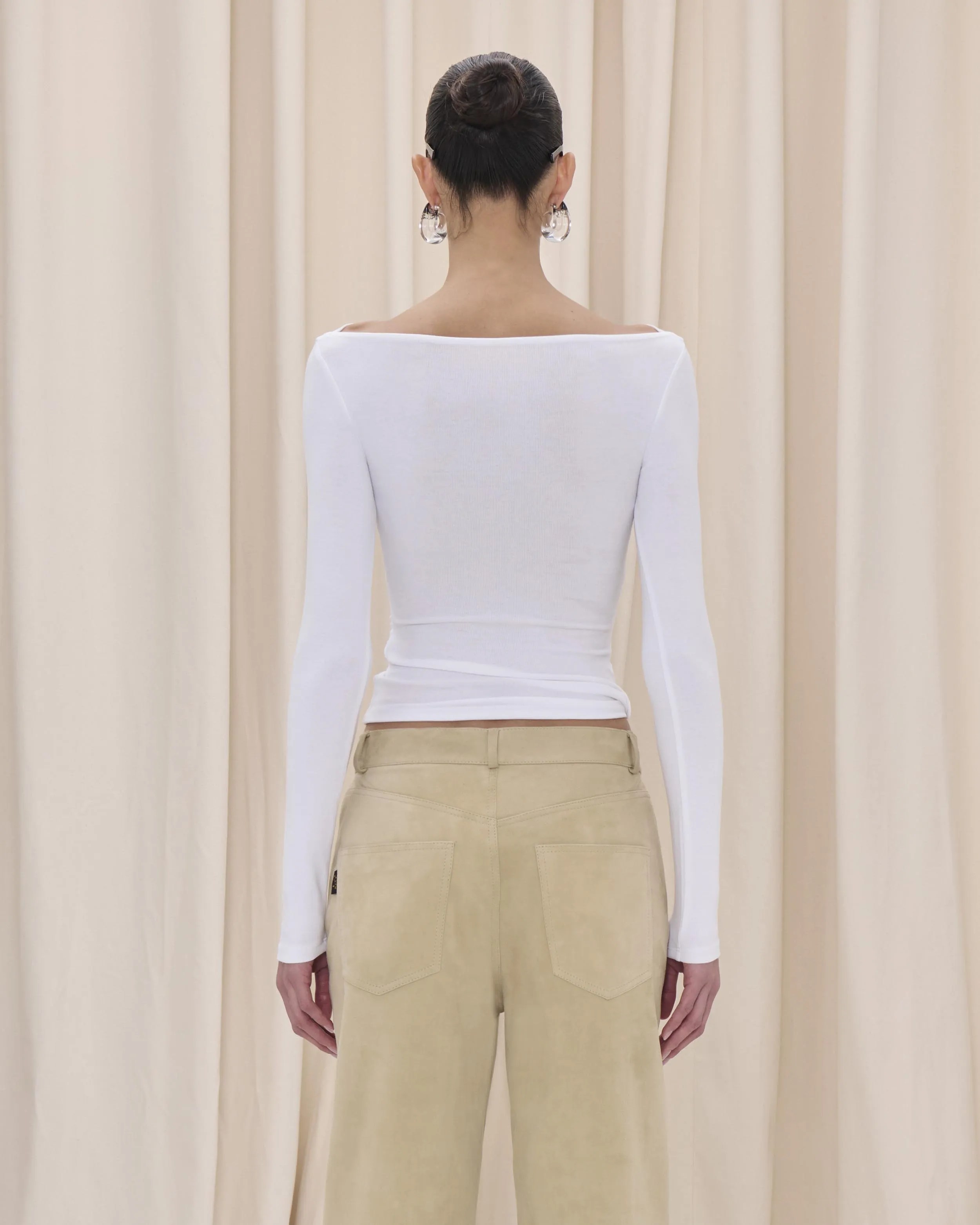 KOREA SUEDE PANTS // BEIGE sold by Haikure product image thumbnail 4