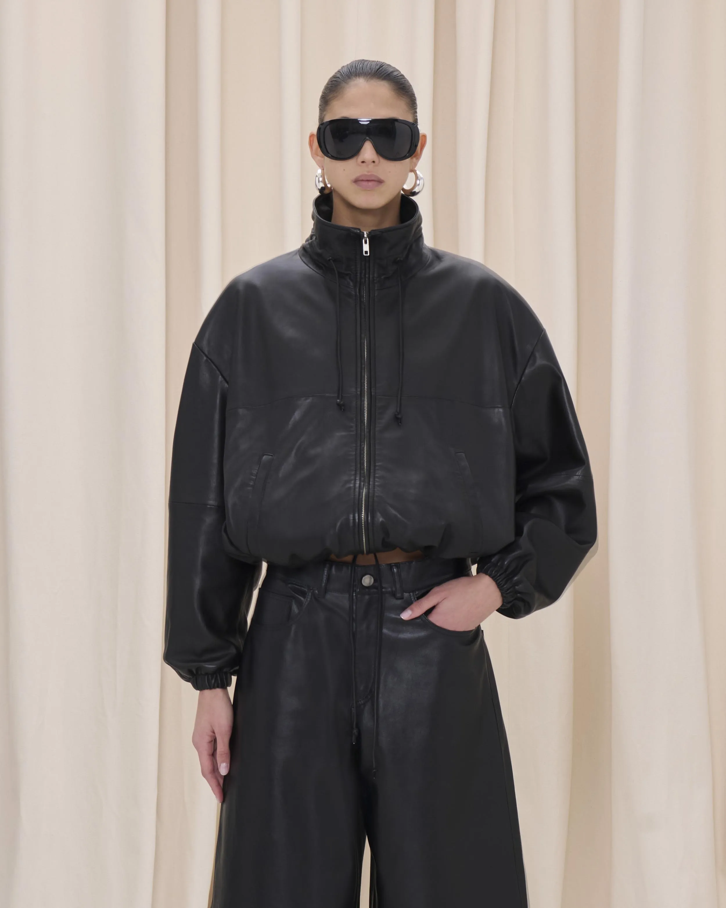 JORDAN NAPPA BOMBER // BLACK sold by Haikure product image thumbnail 4