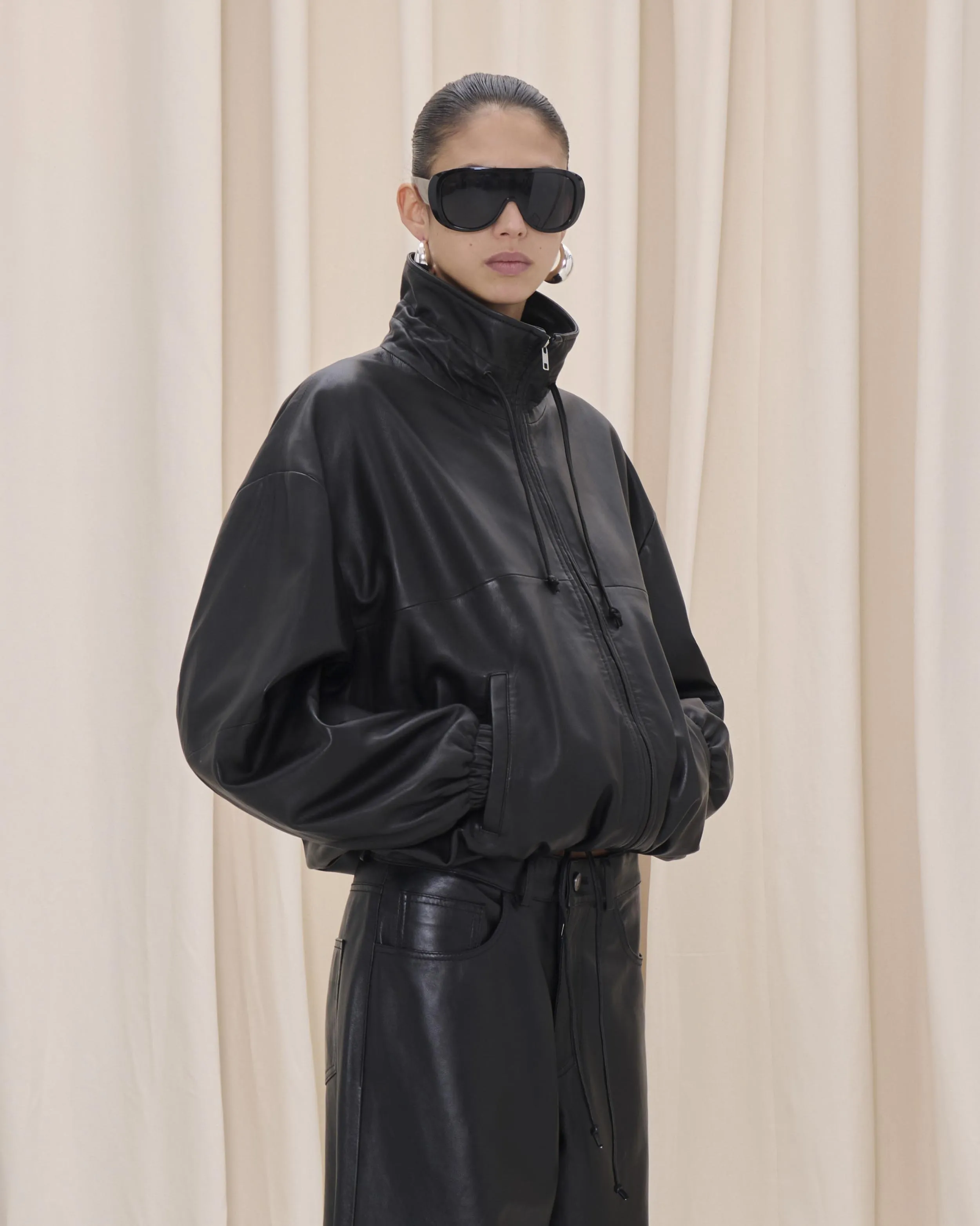 JORDAN NAPPA BOMBER // BLACK sold by Haikure product image thumbnail 5