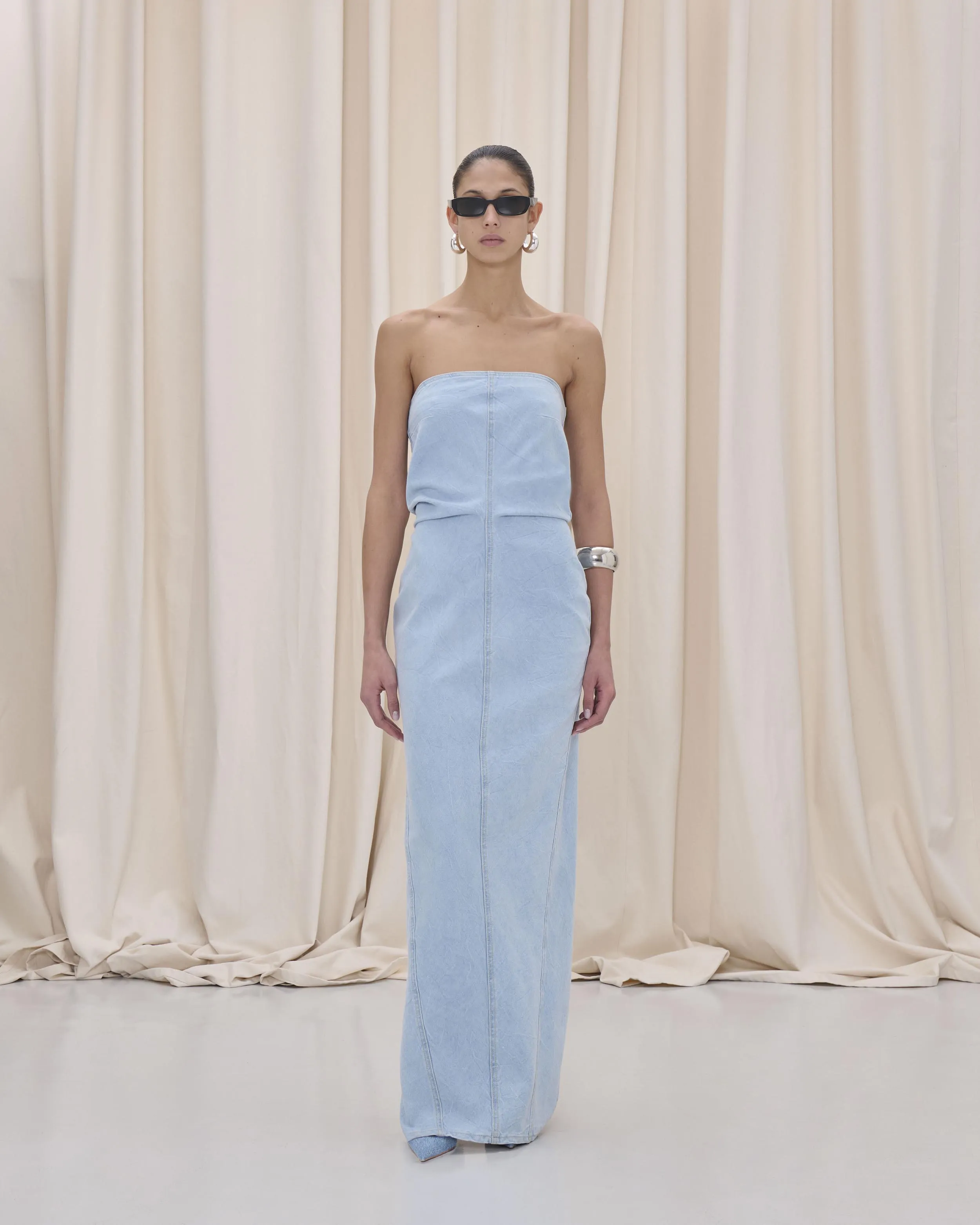 JILL DRESS // ICE GREY sold by Haikure