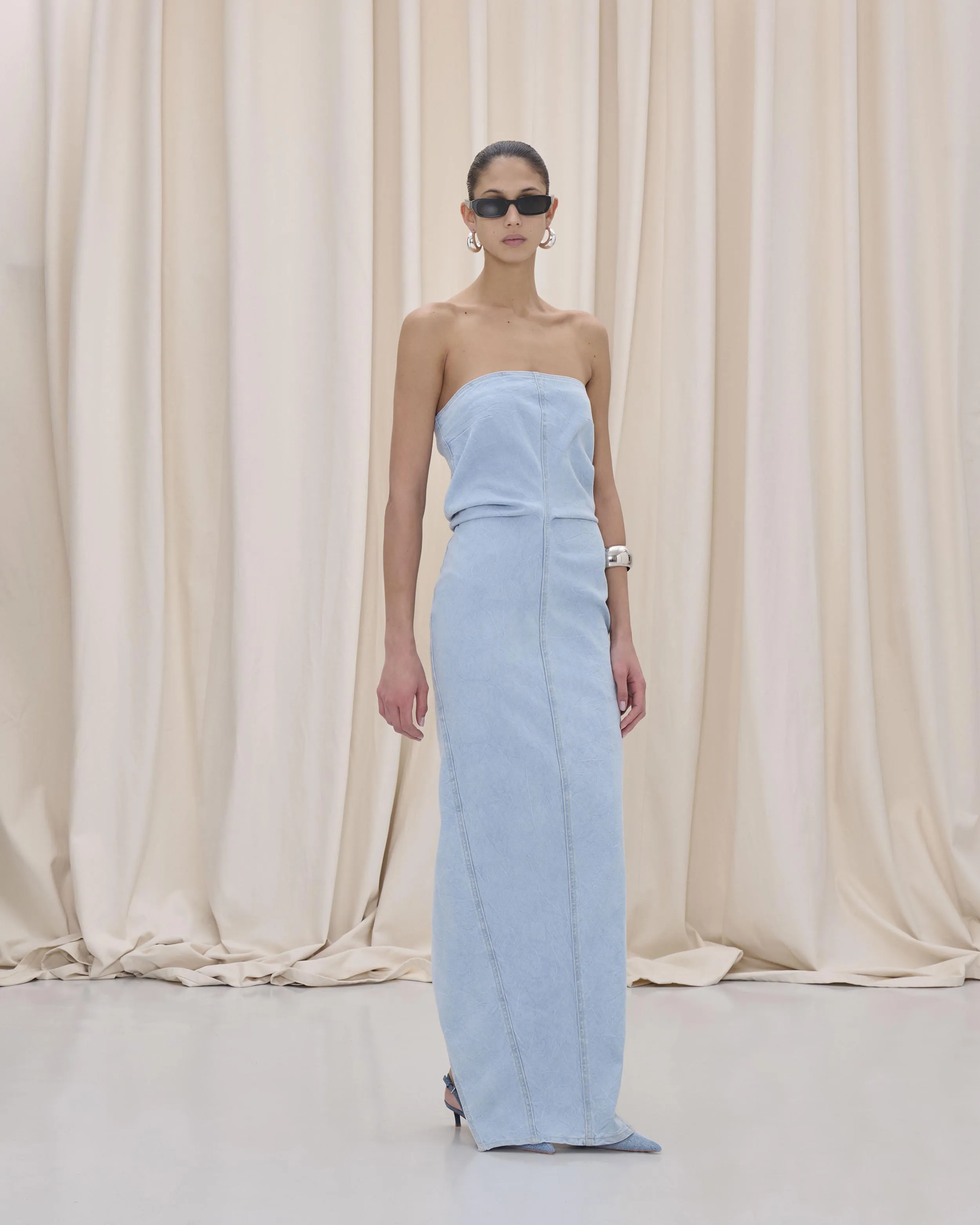 JILL DRESS // ICE GREY sold by Haikure product image thumbnail 2