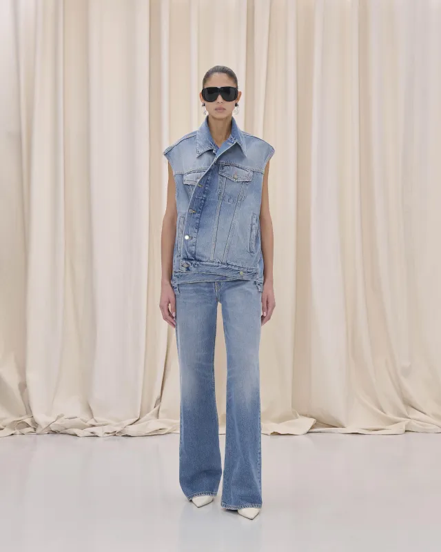 JANETTE GILET // NORDIC BLUE made by Haikure