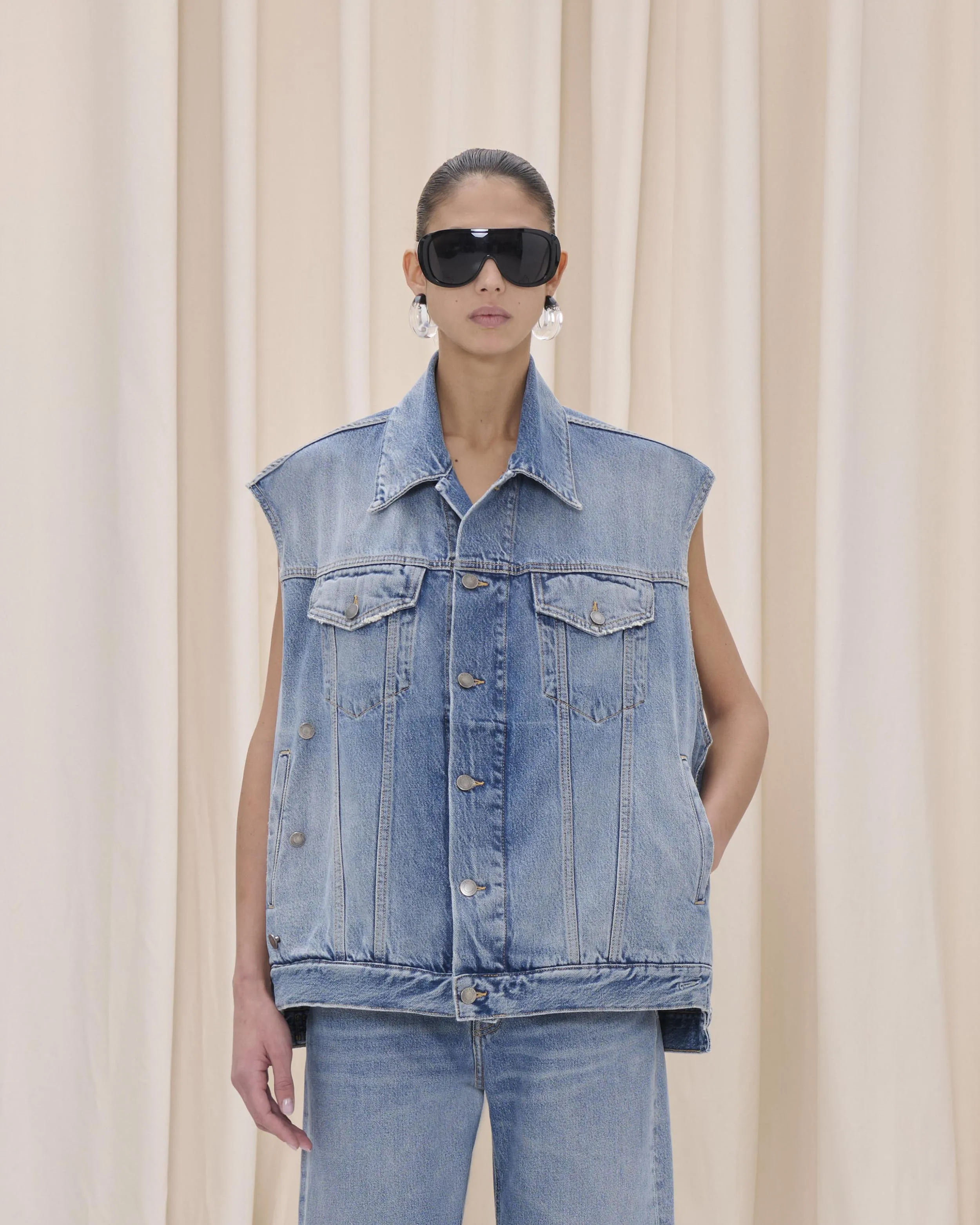 JANETTE GILET // NORDIC BLUE sold by Haikure product image thumbnail 3