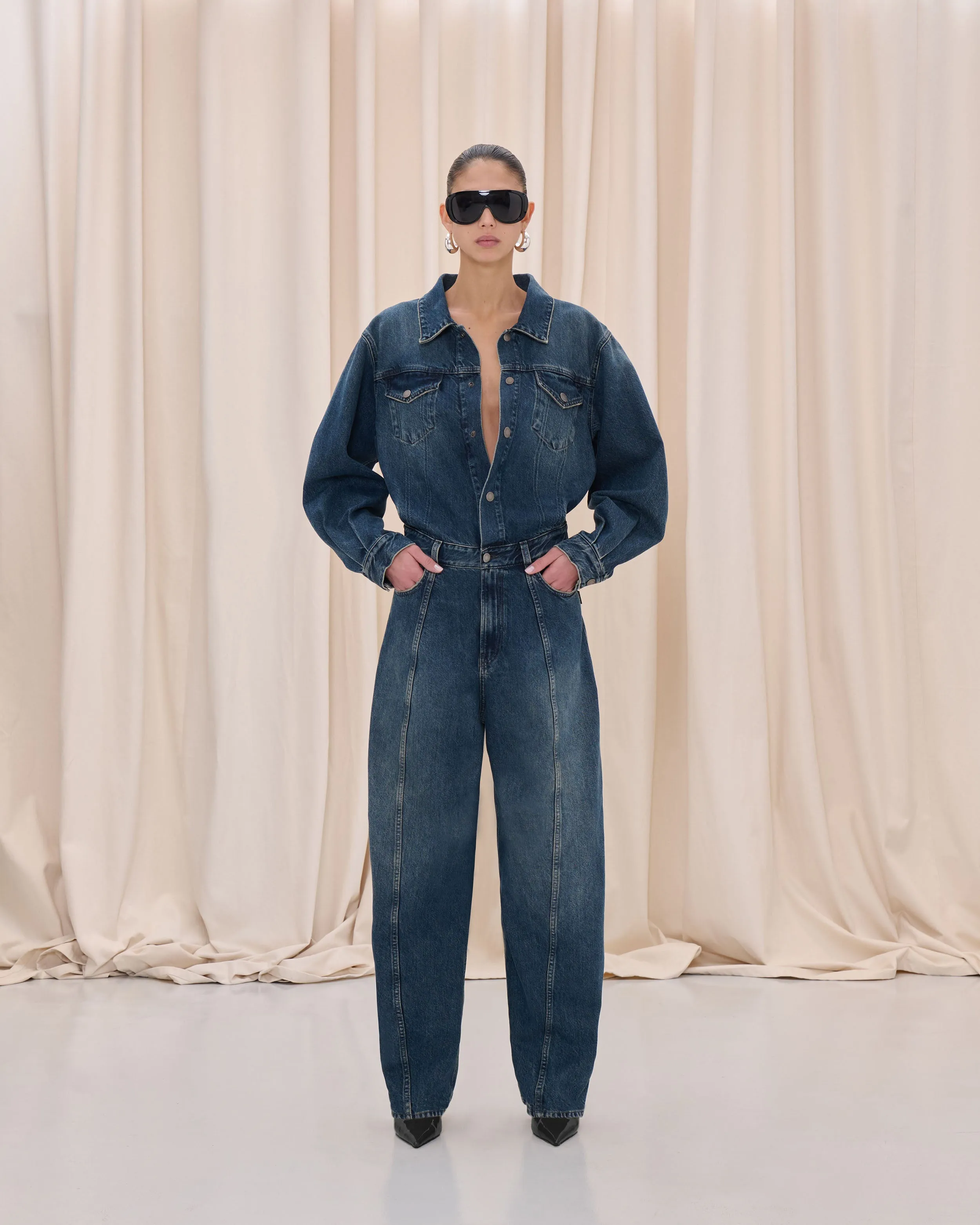 AMBER JUMPSUIT // INTENSE BLUE sold by Haikure