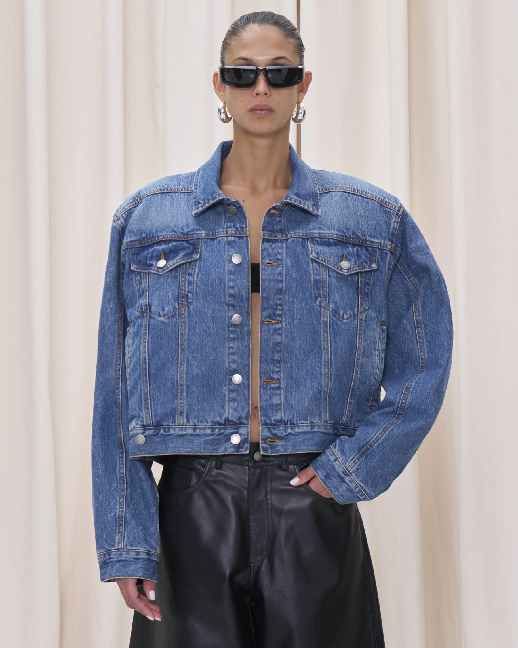 RENEE JACKET // AUTHENTIC DARK WASH sold by Haikure product image thumbnail 2