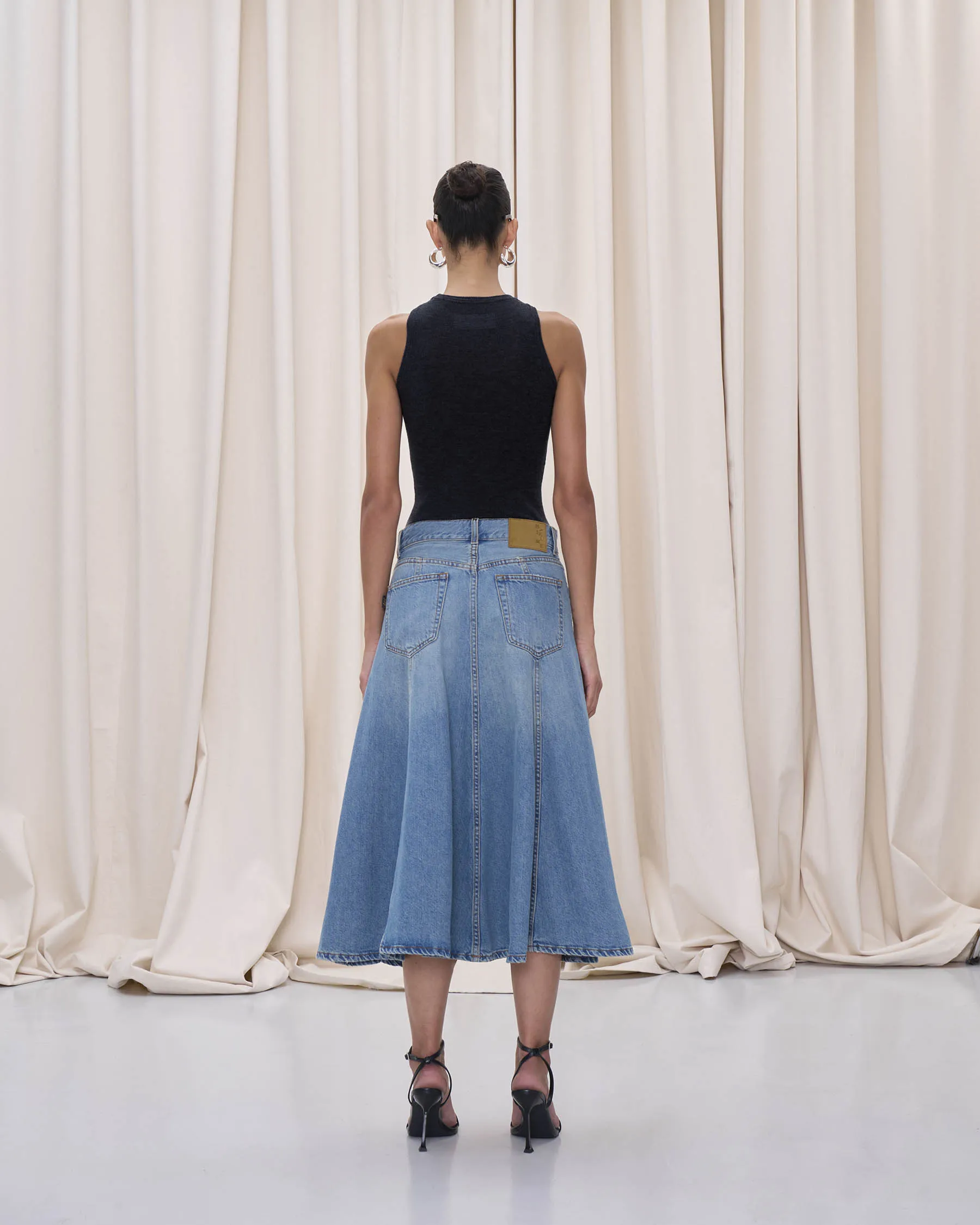 MID SERENITY SKIRT // IONIC BLUE sold by Haikure product image thumbnail 4