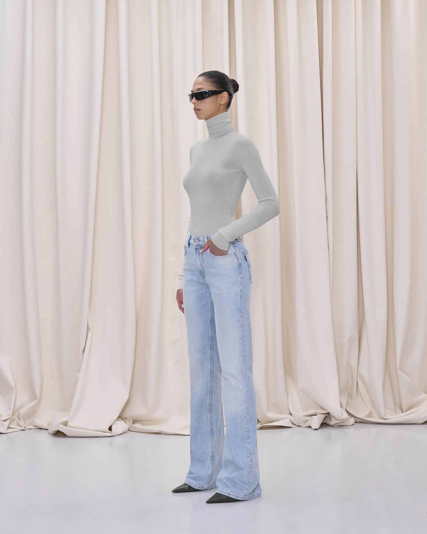 FLORA DENIM // STROMBOLI BLUE sold by Haikure