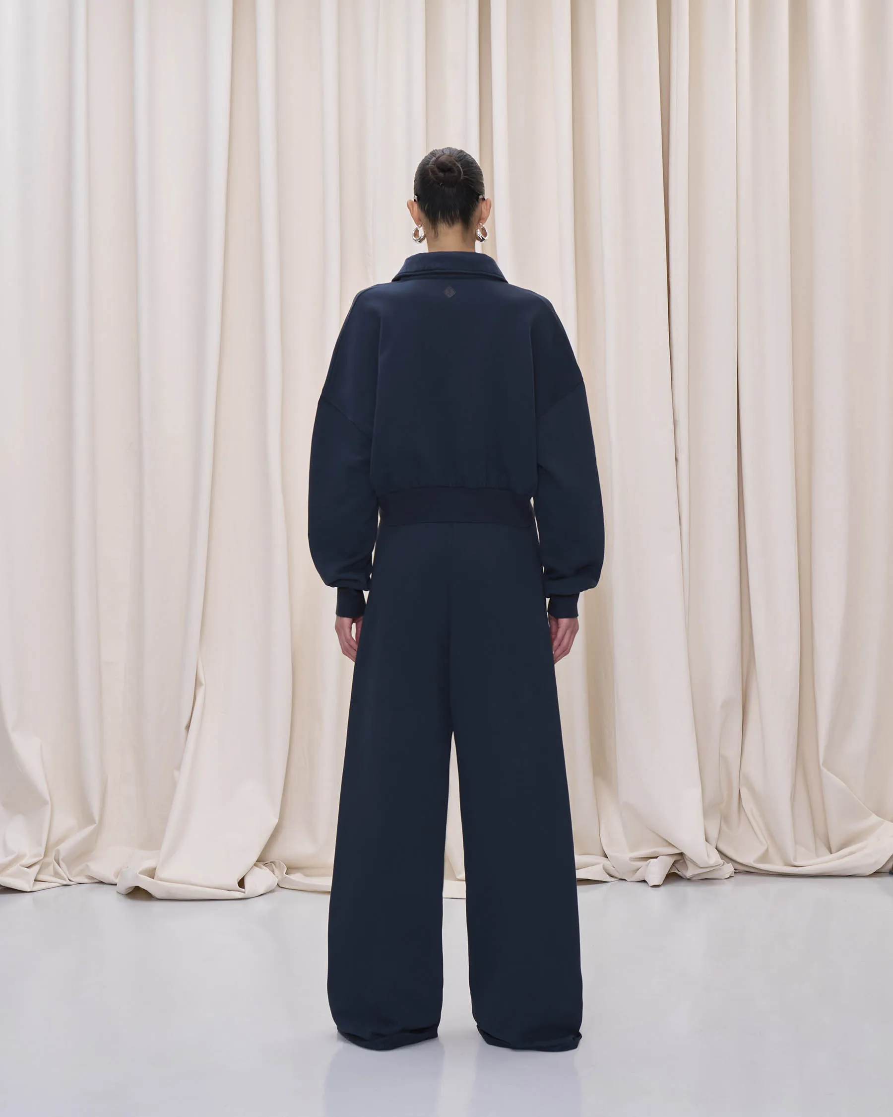 EDIE POLO SWEATSHIRT // NAVY sold by Haikure product image thumbnail 4