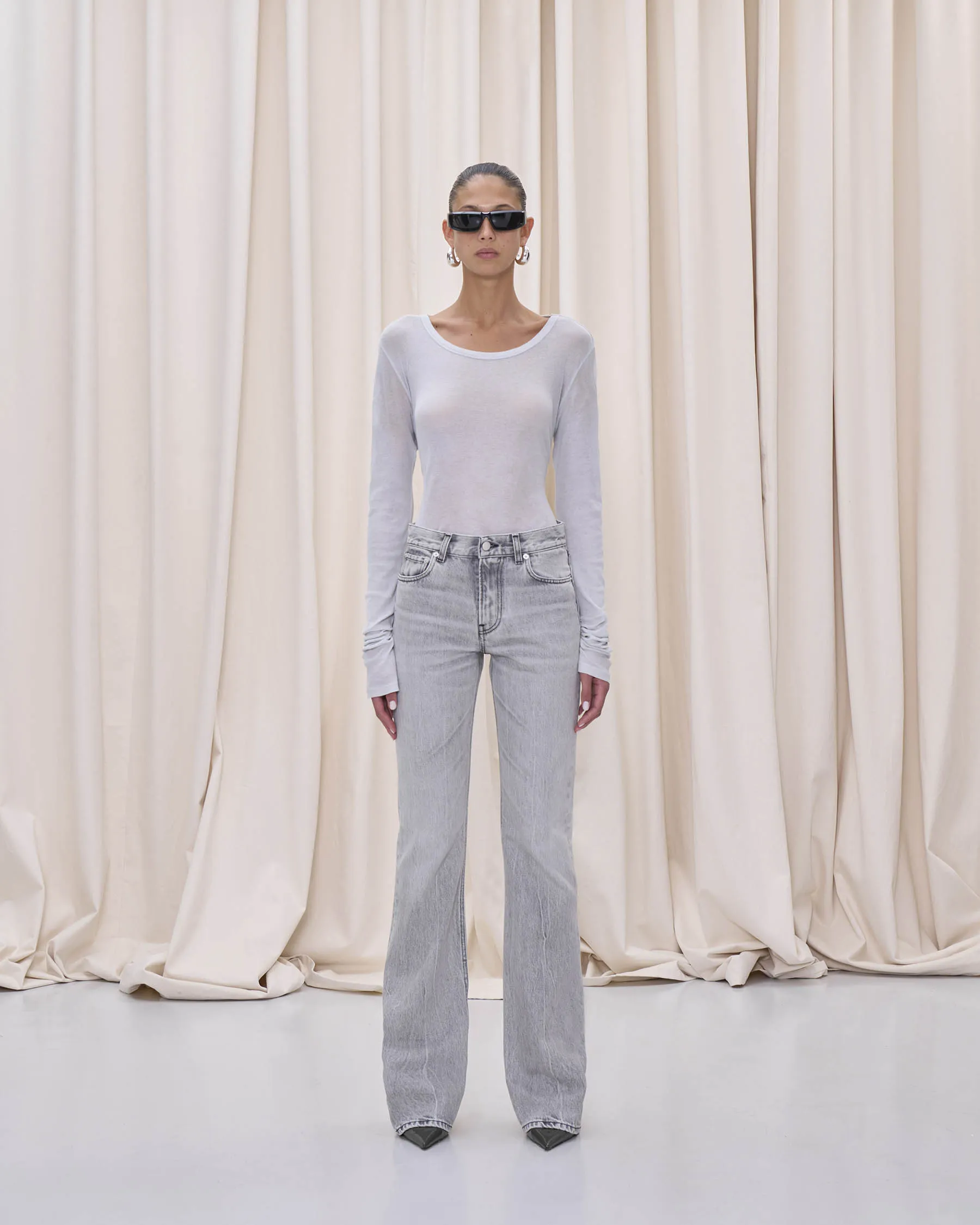 FLORA DENIM // FOG GREY sold by Haikure product image thumbnail 2