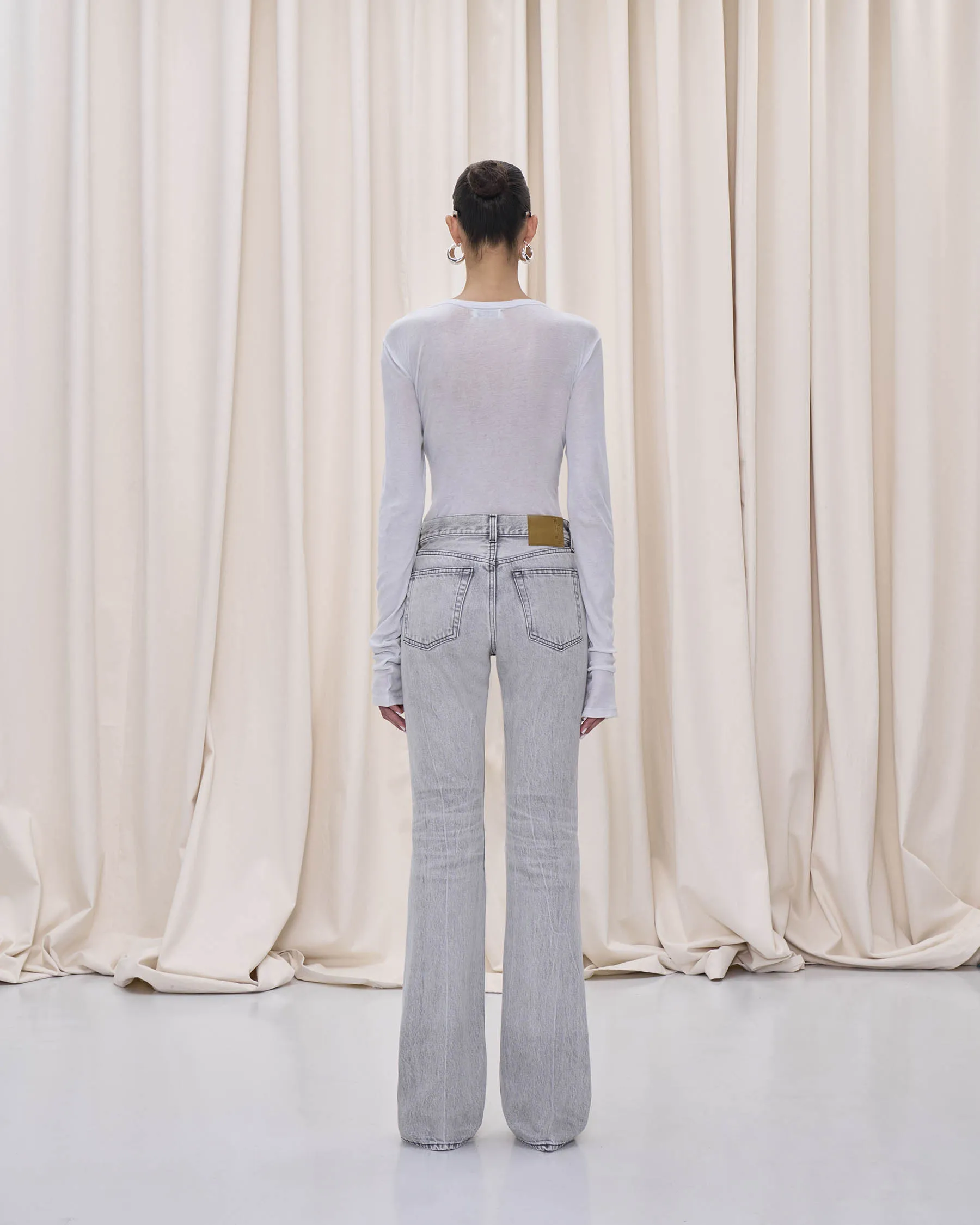 FLORA DENIM // FOG GREY sold by Haikure product image thumbnail 3