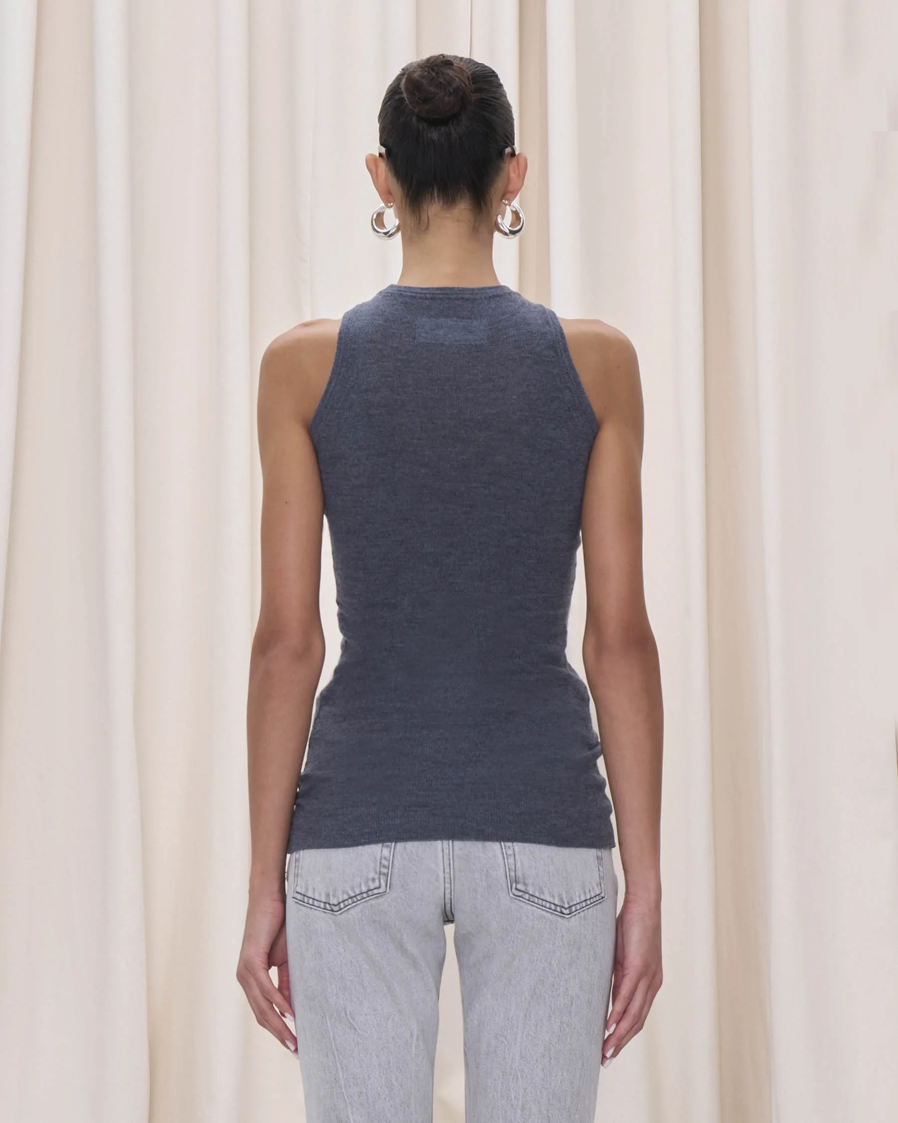 CAMILLE KNIT TOP // GREY sold by Haikure product image thumbnail 3