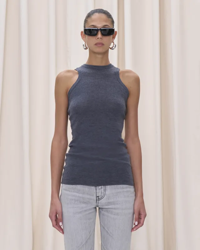 CAMILLE KNIT TOP // GREY made by Haikure