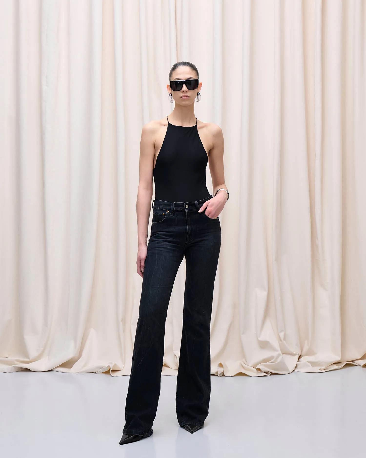 FLORA DENIM // NEW BASSANO BLACK sold by Haikure product image thumbnail 3