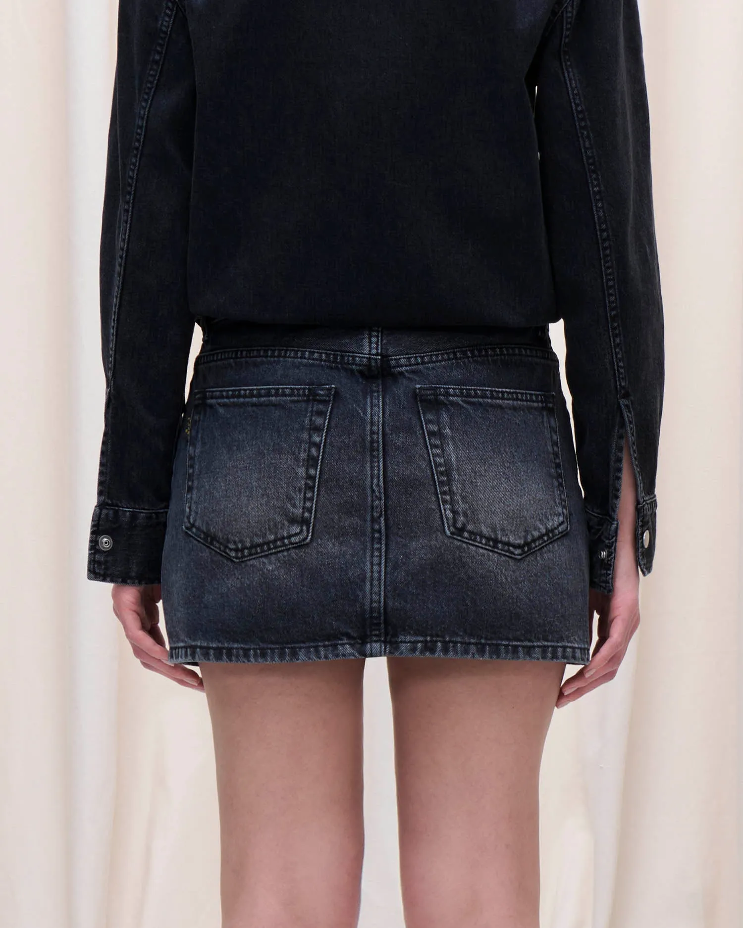 TIA MINI DRESS // MEDIUM BLACK sold by Haikure product image thumbnail 4