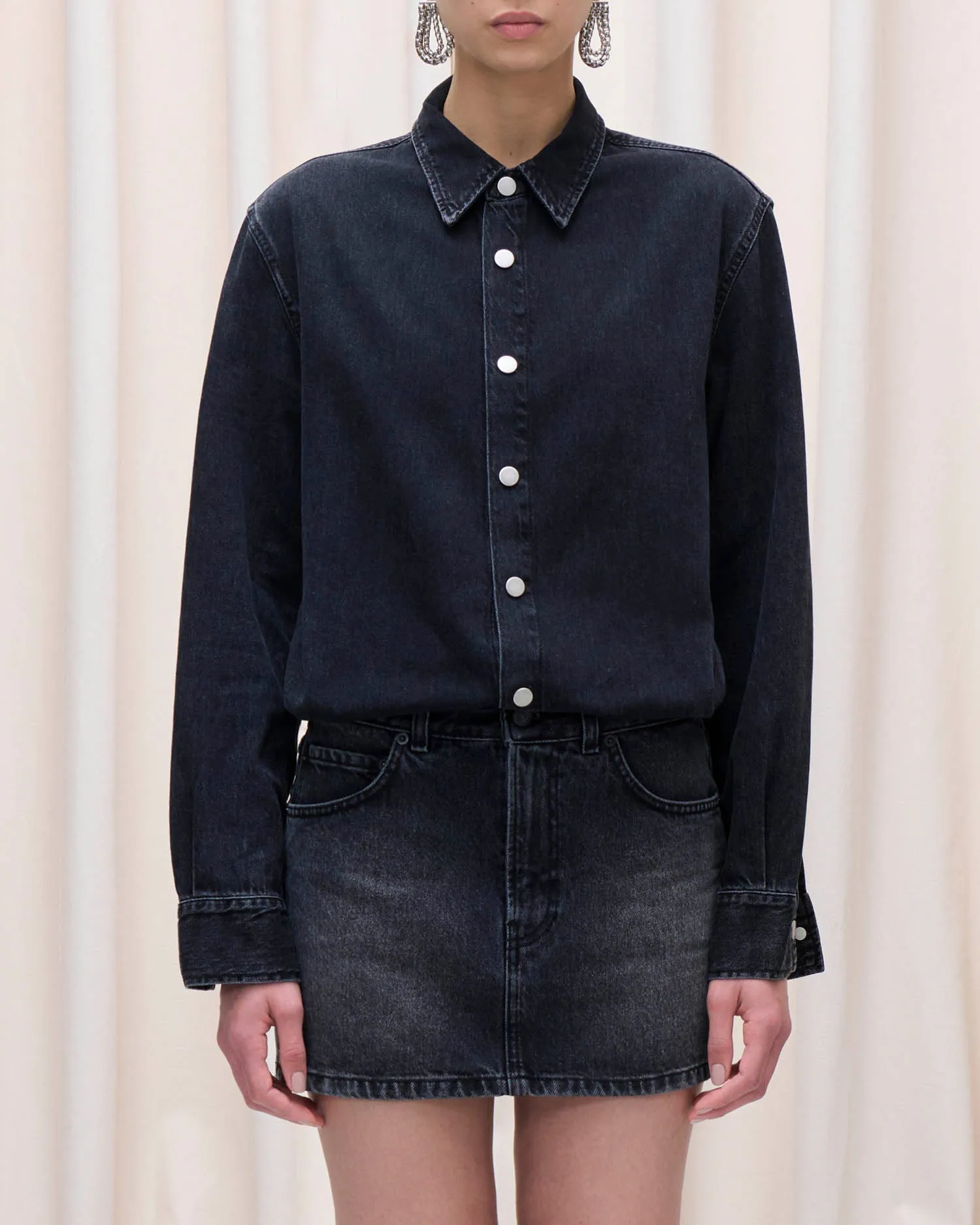 TIA MINI DRESS // MEDIUM BLACK sold by Haikure product image thumbnail 2