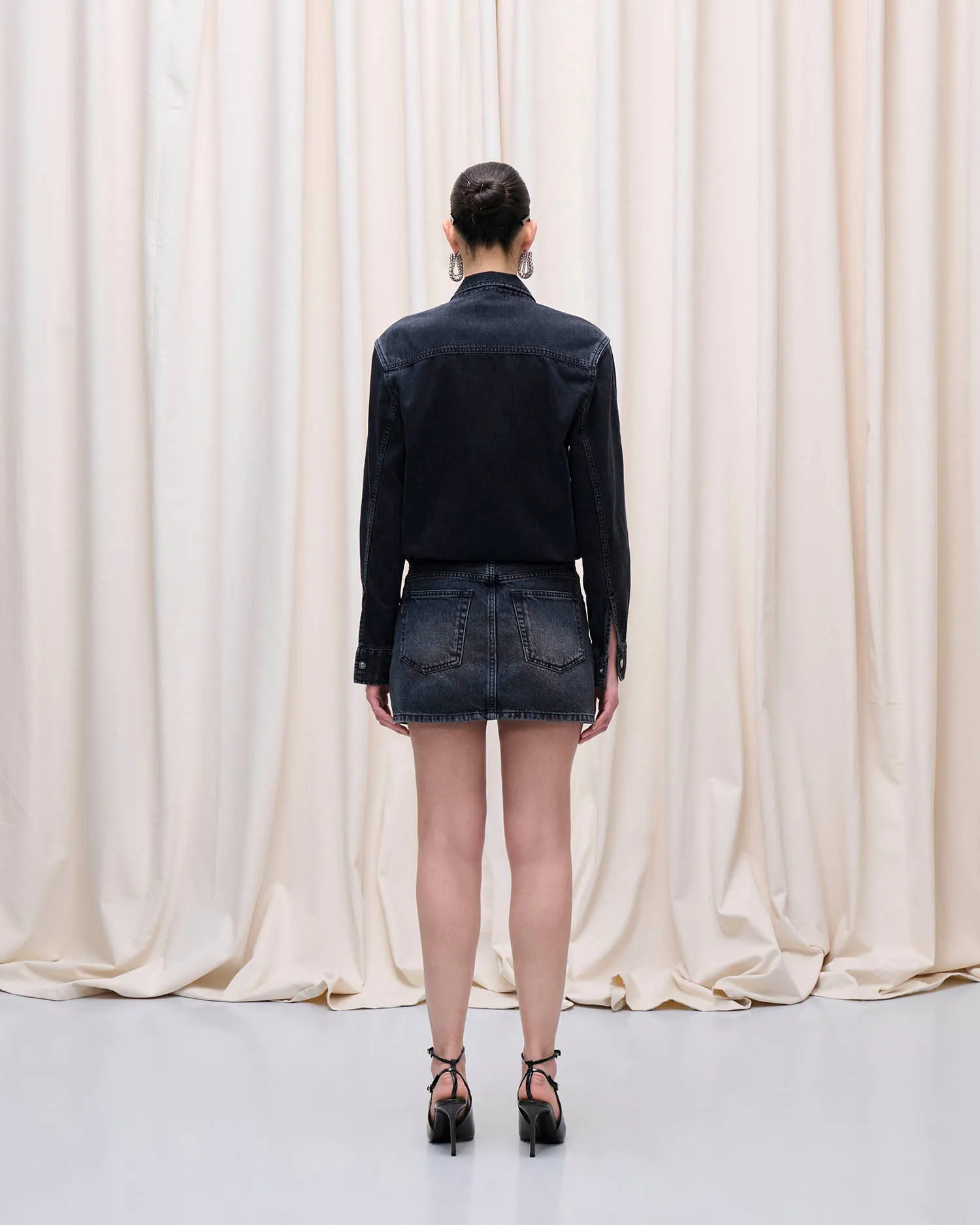 TIA MINI DRESS // MEDIUM BLACK sold by Haikure product image thumbnail 5