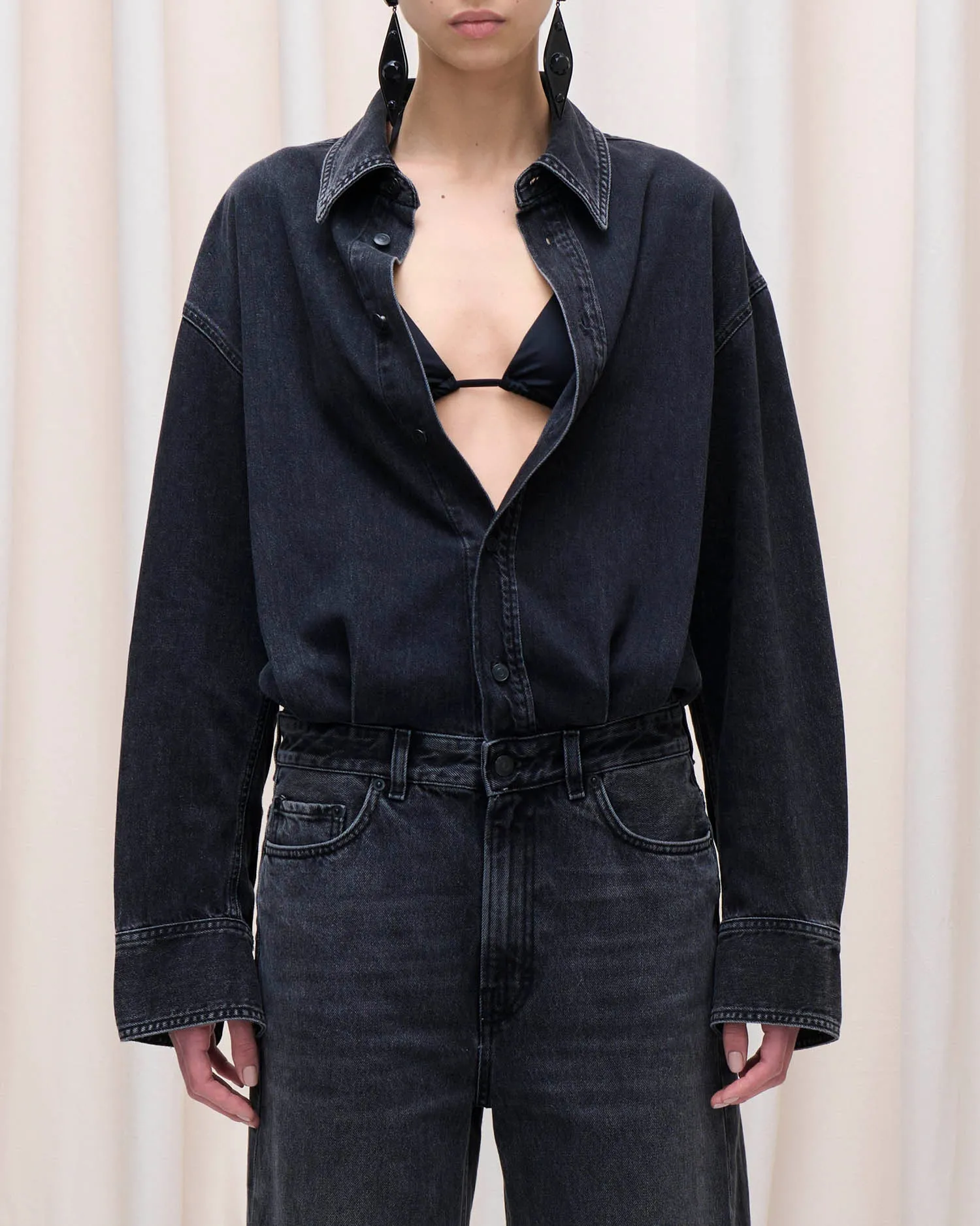 TESSIE JUMPSUIT // MEDIUM BLACK sold by Haikure product image thumbnail 2