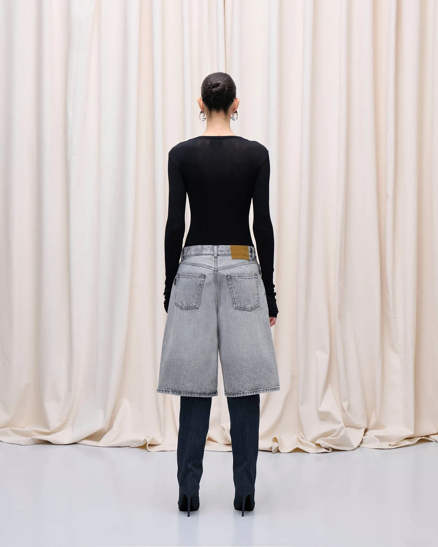 BECKY DENIM // FOG GREY sold by Haikure product image thumbnail 4