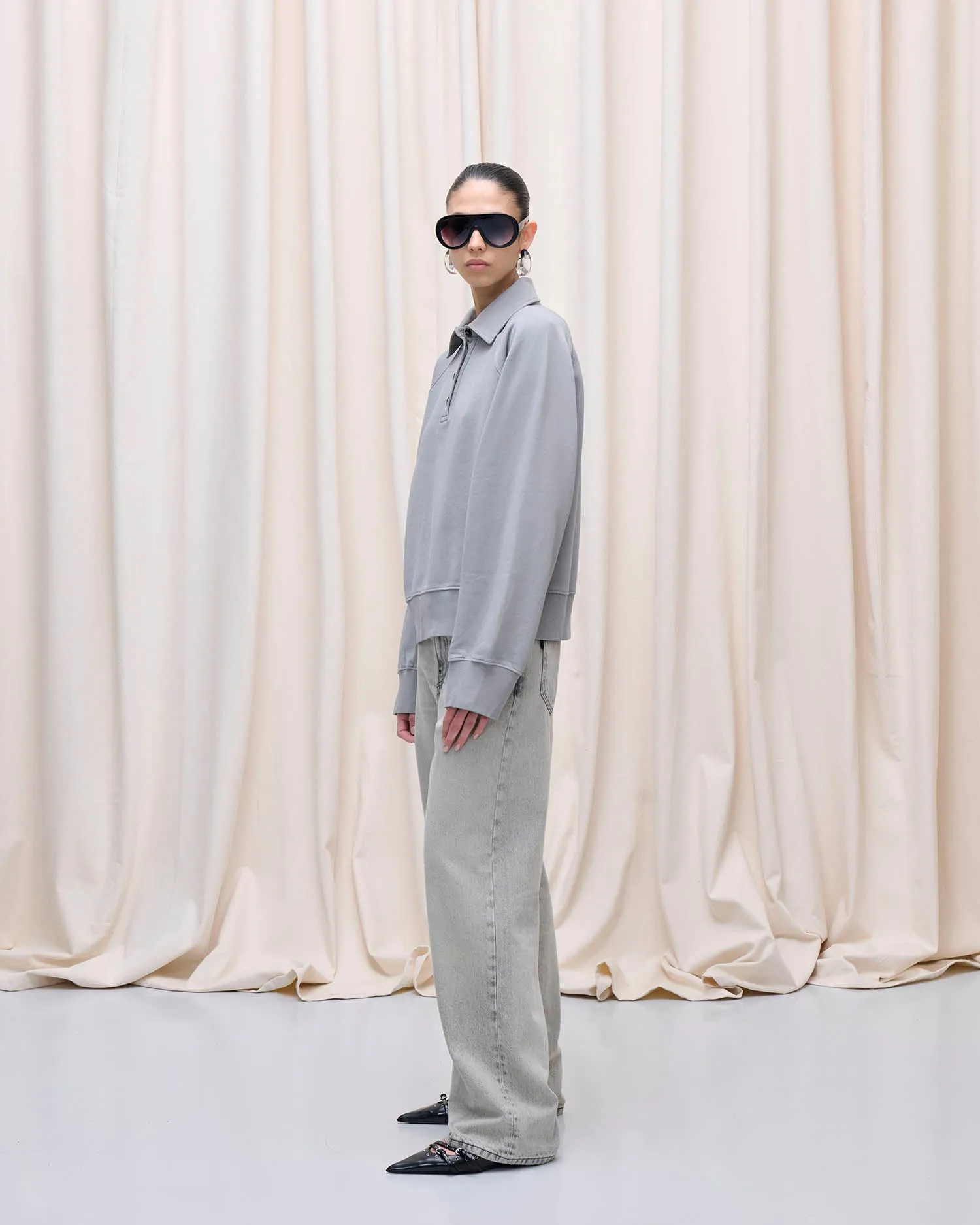 EDIE SWEATSHIRT // GREY sold by Haikure product image thumbnail 3