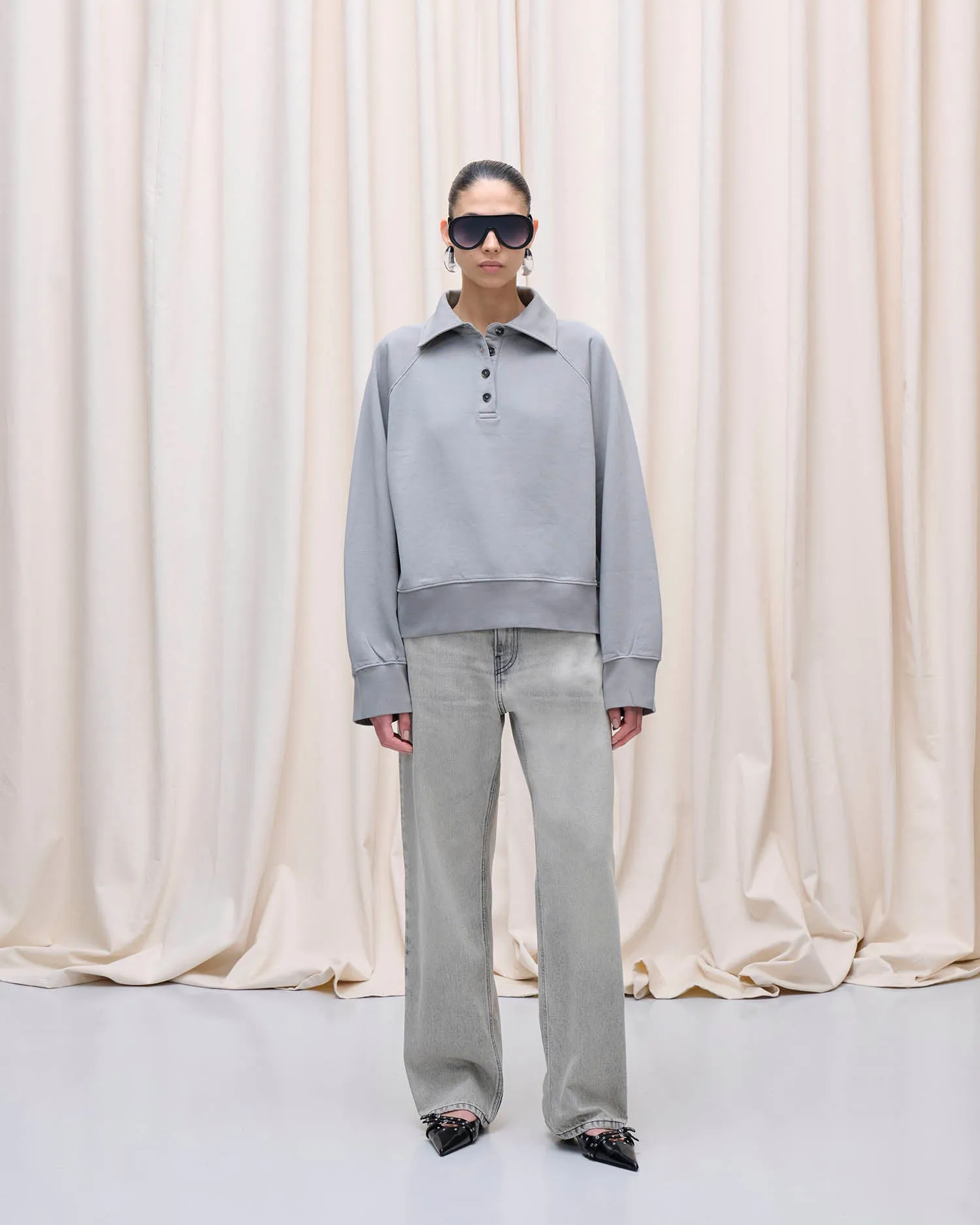 EDIE SWEATSHIRT // GREY sold by Haikure