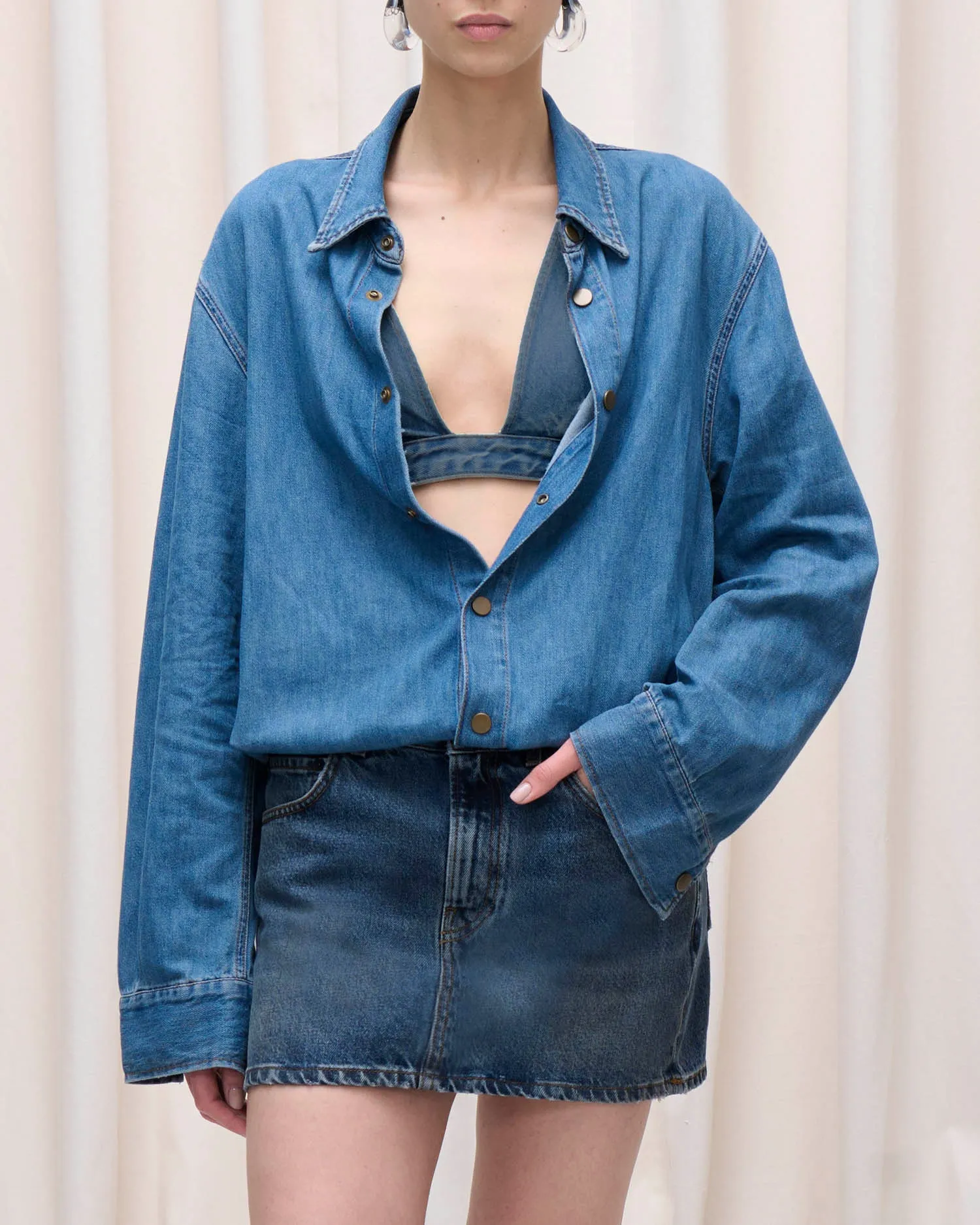 TIA MINI DRESS // OIL BLUE sold by Haikure product image thumbnail 2